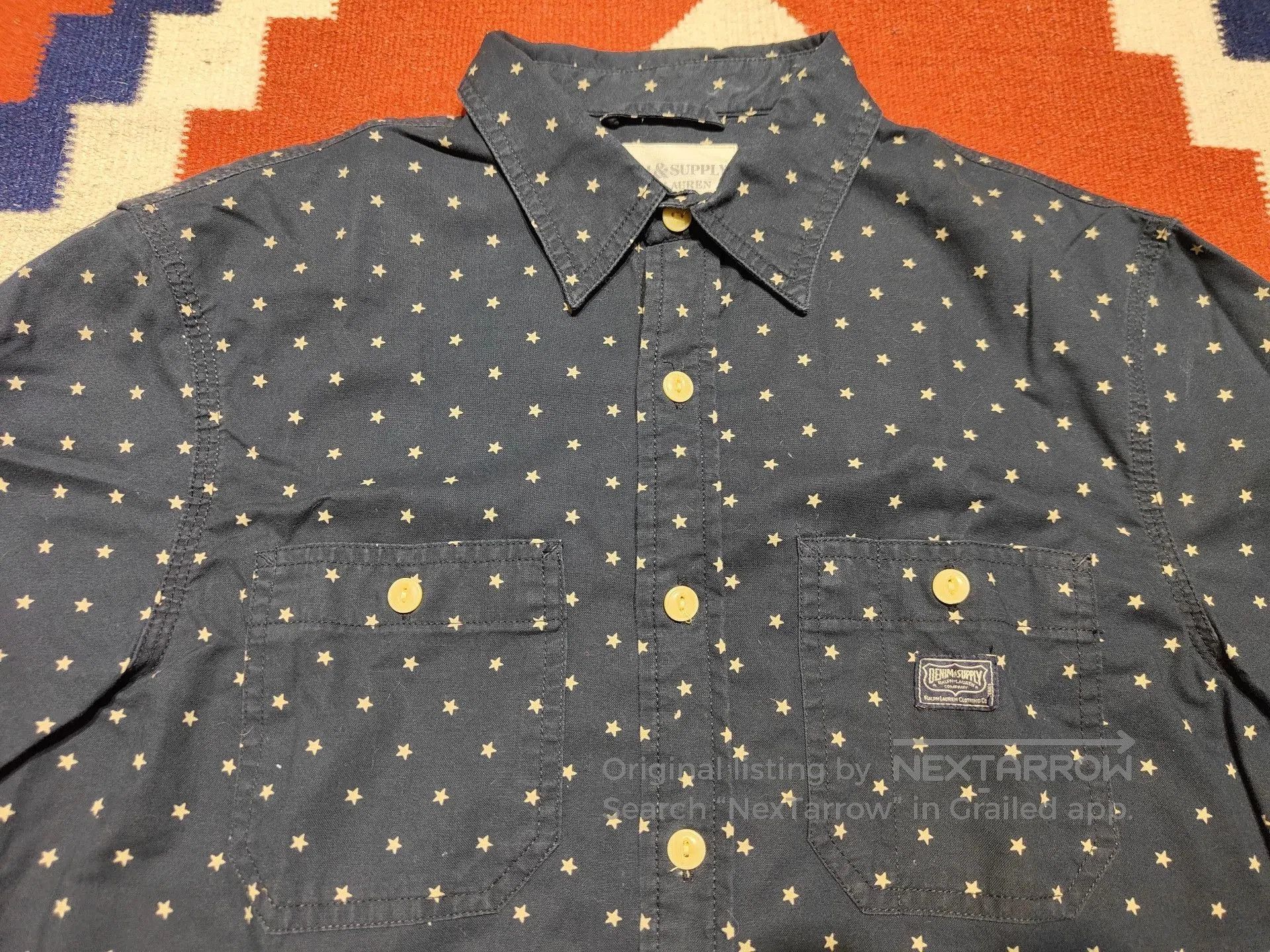 RRL Ralph Lauren Ralph Lauren RRL Star Print Shirt. Size US M / EU 48-50 / 2 - 2 Thumbnail