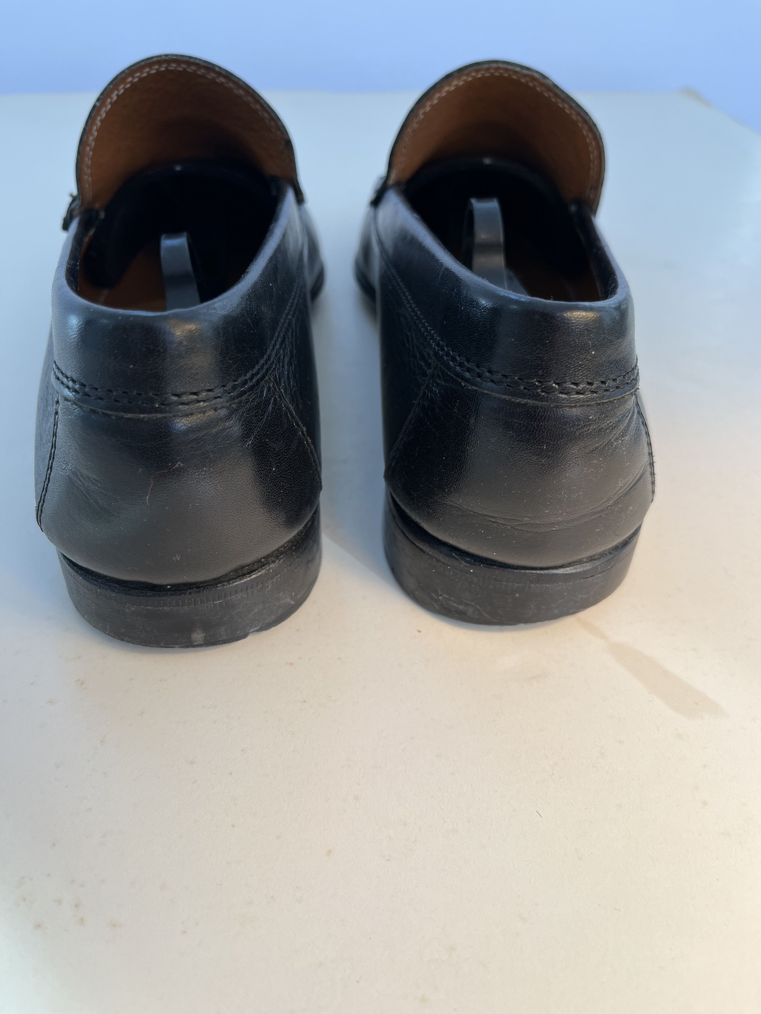 David Eden × Shipton & Heneage Black Leather Dress Loafer with Red Horsebit Accent Size US 10 / EU 43 - 2 Thumbnail