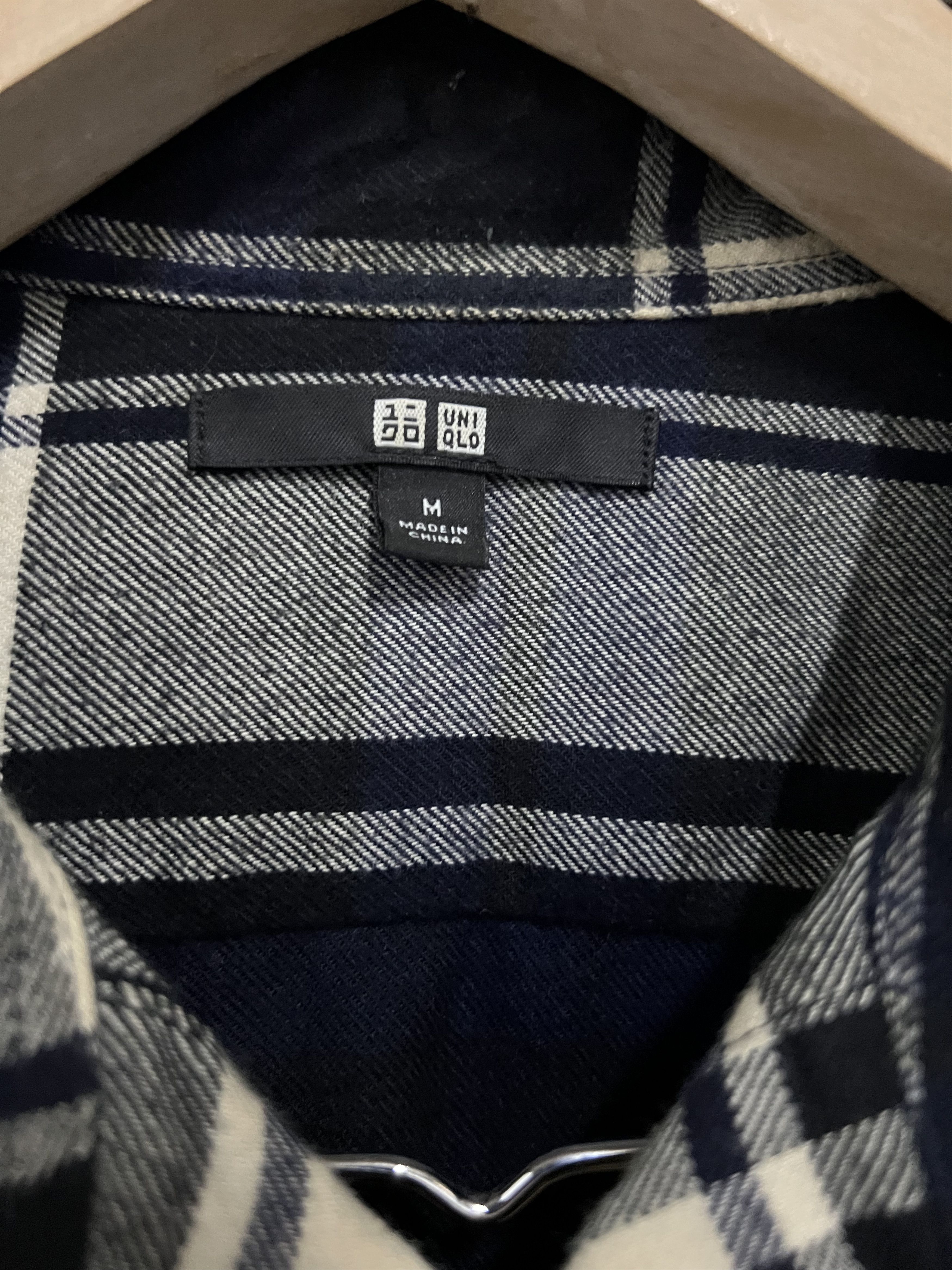 Vintage Japanese Brand Uniqlo Flannel Shirt Button Up Jacket Size US M / EU 48-50 / 2 - 4 Thumbnail