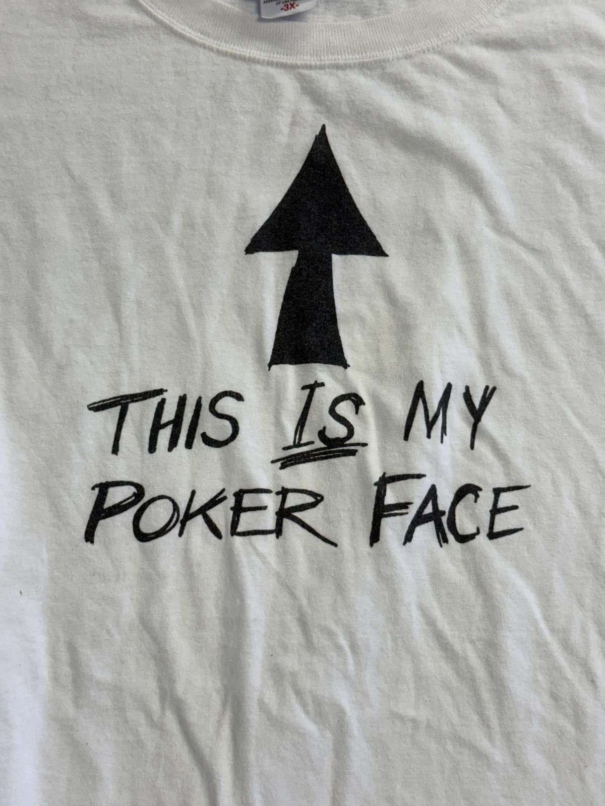 Other WSOP T-shirt This is My Poker Face World Series of Poker 3XL Size US XXL / EU 58 / 5 - 5 Thumbnail