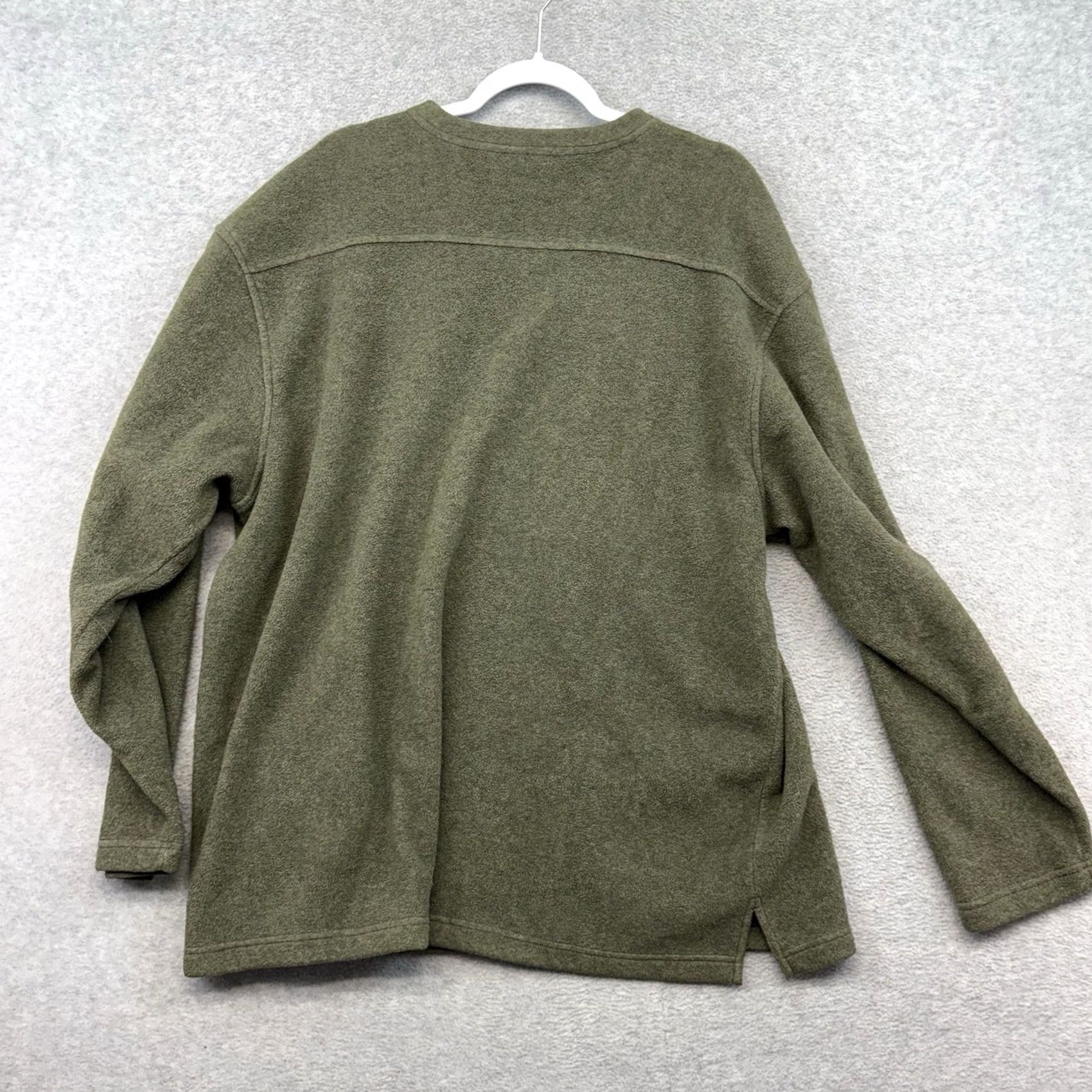 Vintage L.L. Bean Sweatshirt Men XL Green V-Neck Fleece Pullover Boxy Cozy Heavy Regular Knit Pullover Winter Mens XL Green Subtle City Classic Size US XL / EU 56 / 4 - 7 Thumbnail