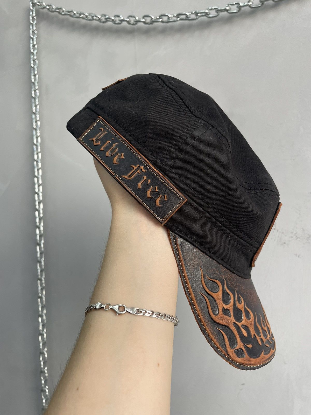 West Coast Choppers West Coast Choppers Flames cadet hat cap y2k Size ONE SIZE - 9 Thumbnail
