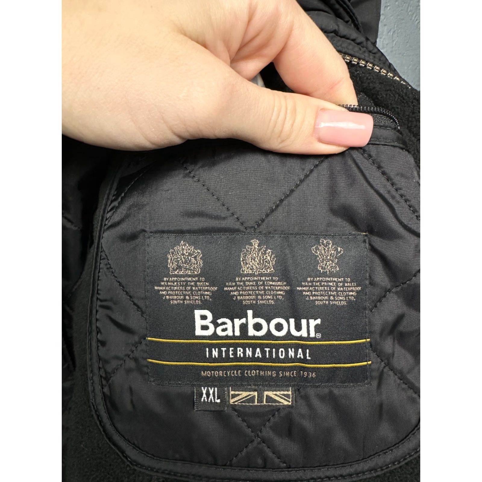 Barbour Barbour International Mens Ariel Polarquilt Quilted Jacket Barbour Jacket XXL Black Quilted 2XL Men Size US XXL / EU 58 / 5 - 6 Thumbnail