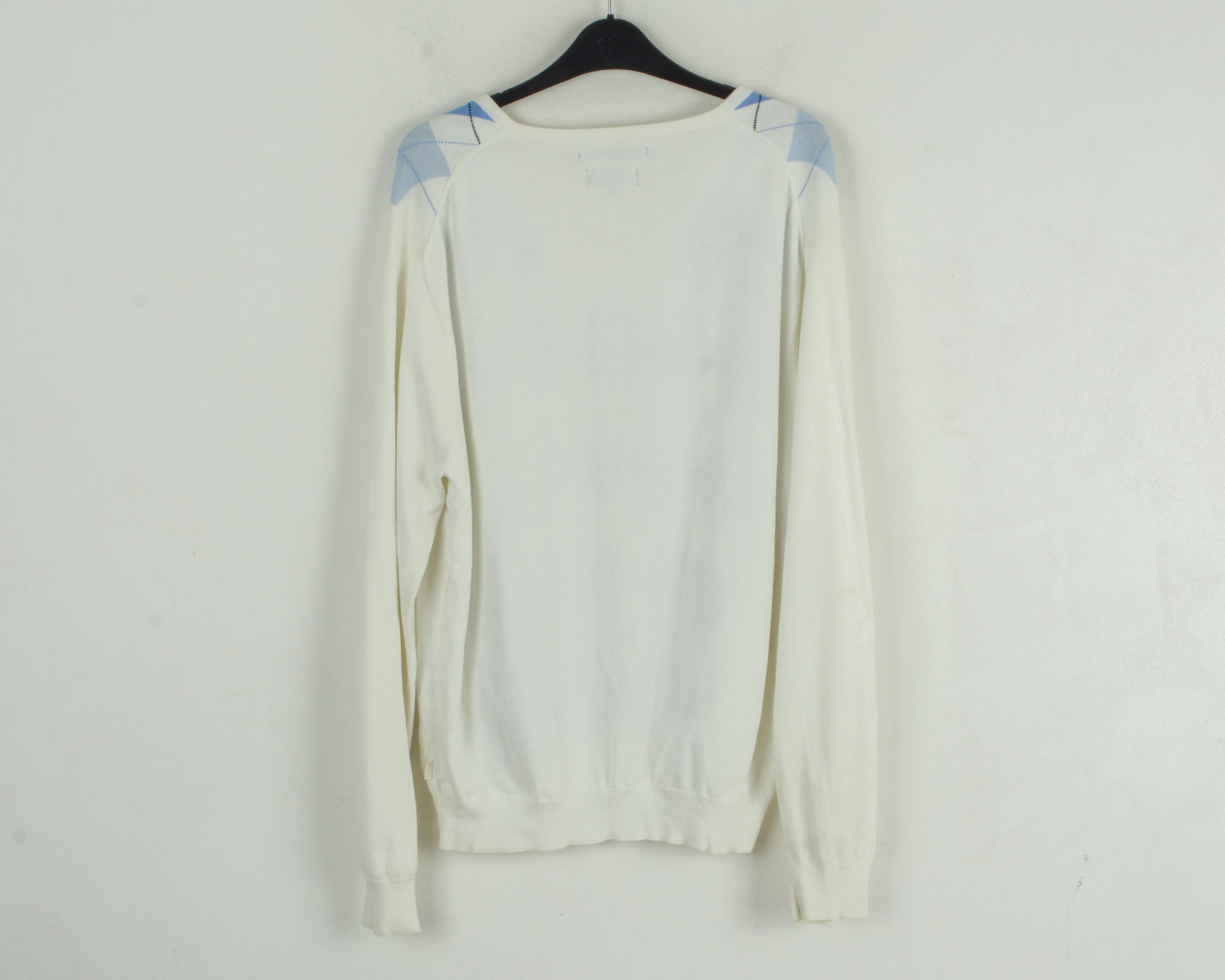 Gant Men XL Pima Cotton Sweater Jumper Pullover Diamond Pattern Size US XL / EU 56 / 4 - 3 Thumbnail