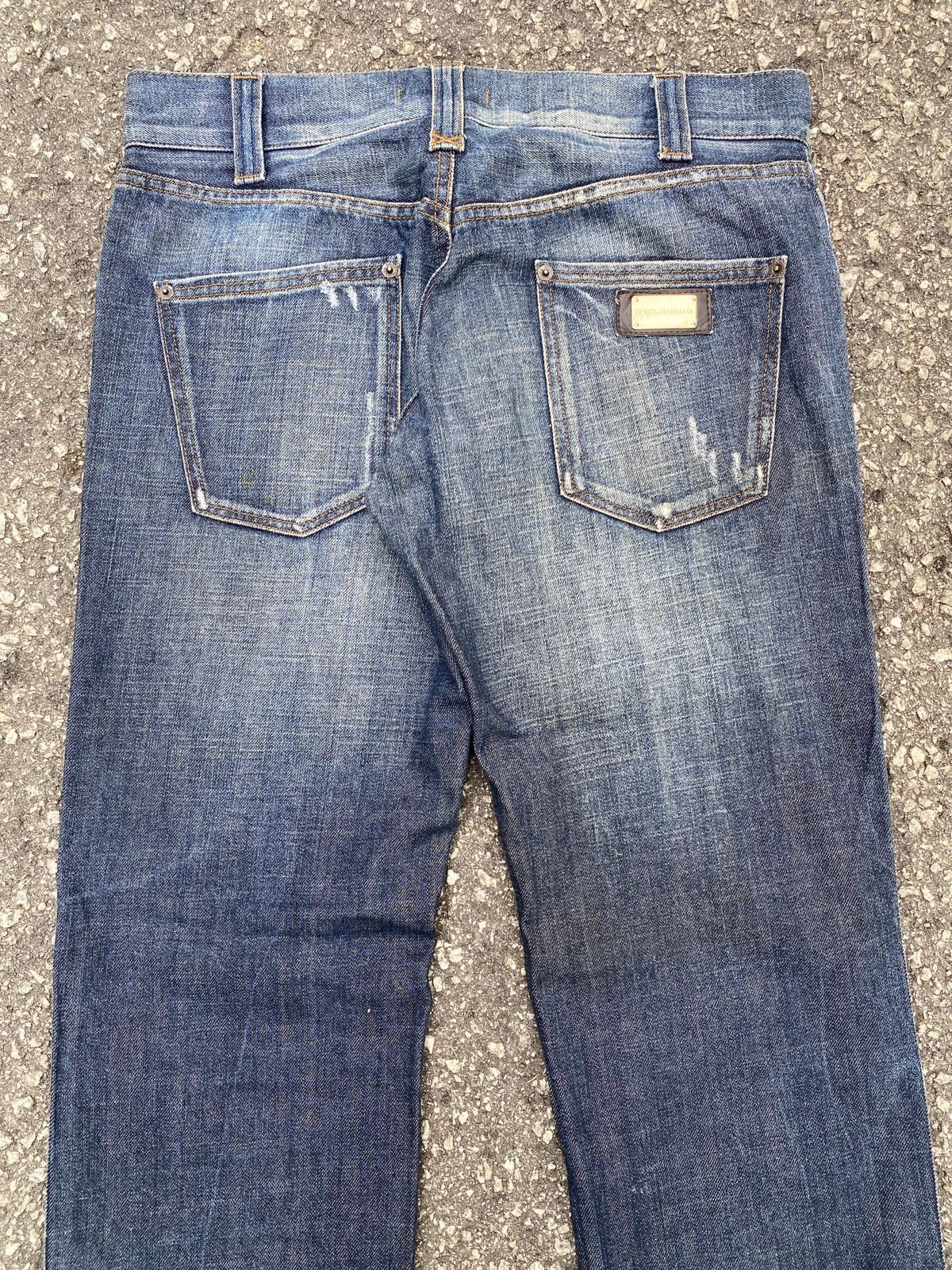 Dolce & Gabbana 2000s Dolce & Gabbana Italy Distressed Denim Size US 33 - 10 Thumbnail