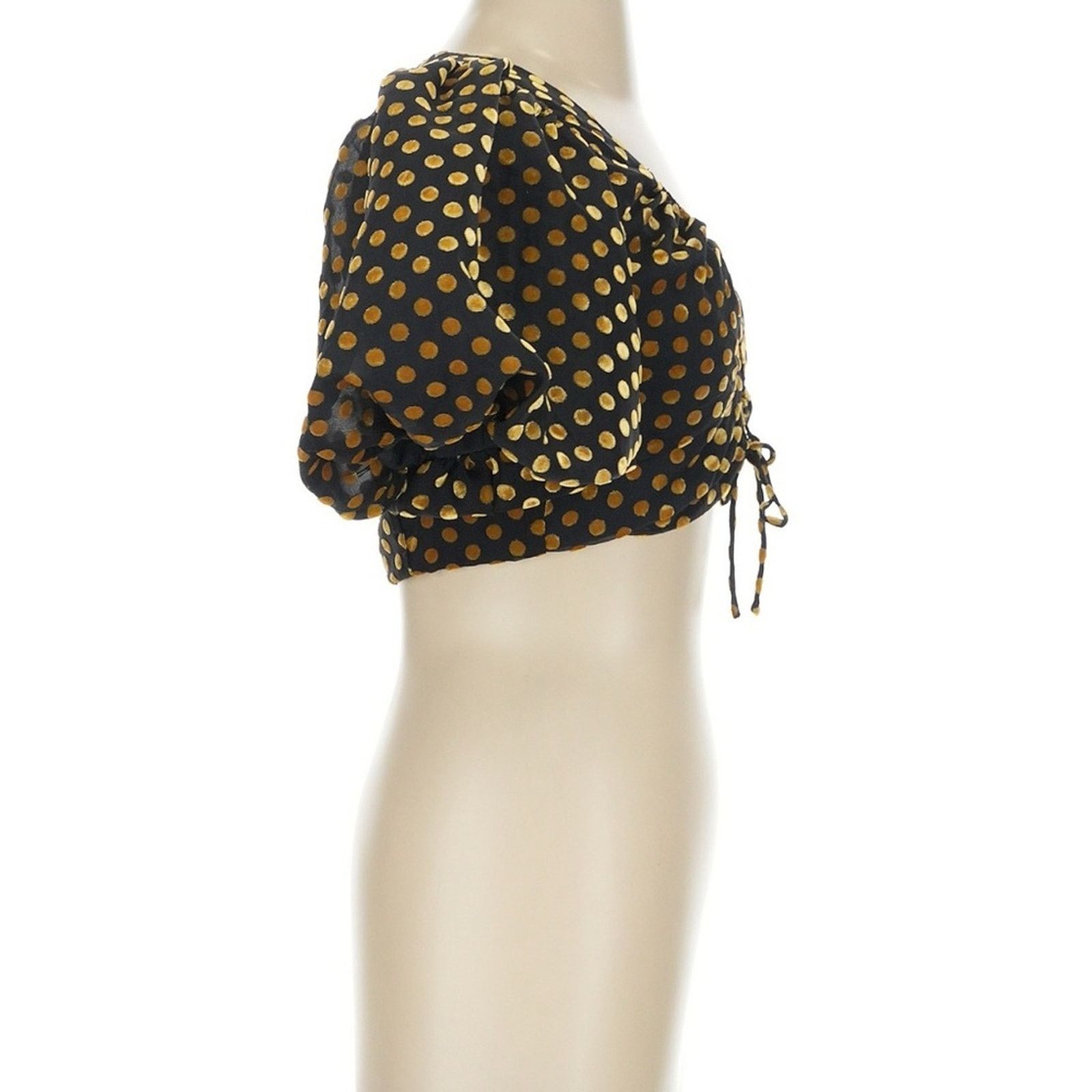 RHODE Rhode Lana Top in Dot Jacquard - NWT - Size 0 - Gold/Blue Size XS / US 0-2 / IT 36-38 - 7 Thumbnail