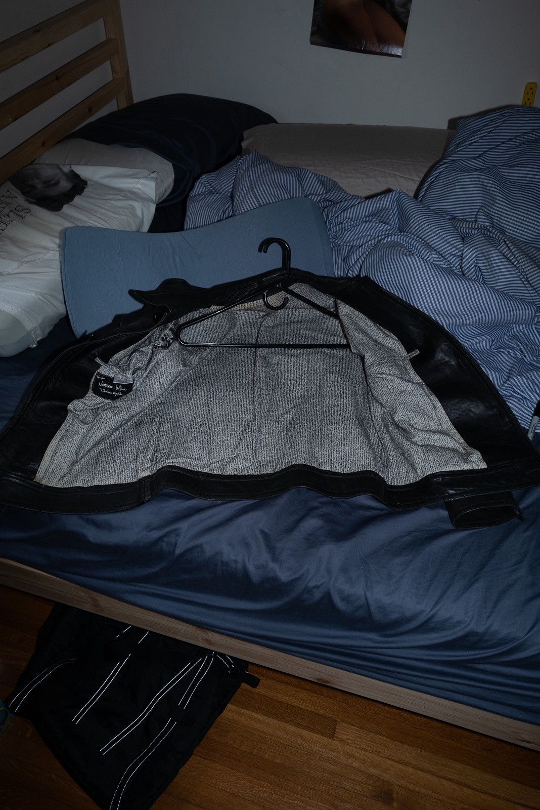 Number (N)ine (N)umber Nine AW07 "Love, God, Murder" Leather Chore Jacket Size US S / EU 44-46 / 1 - 8 Thumbnail