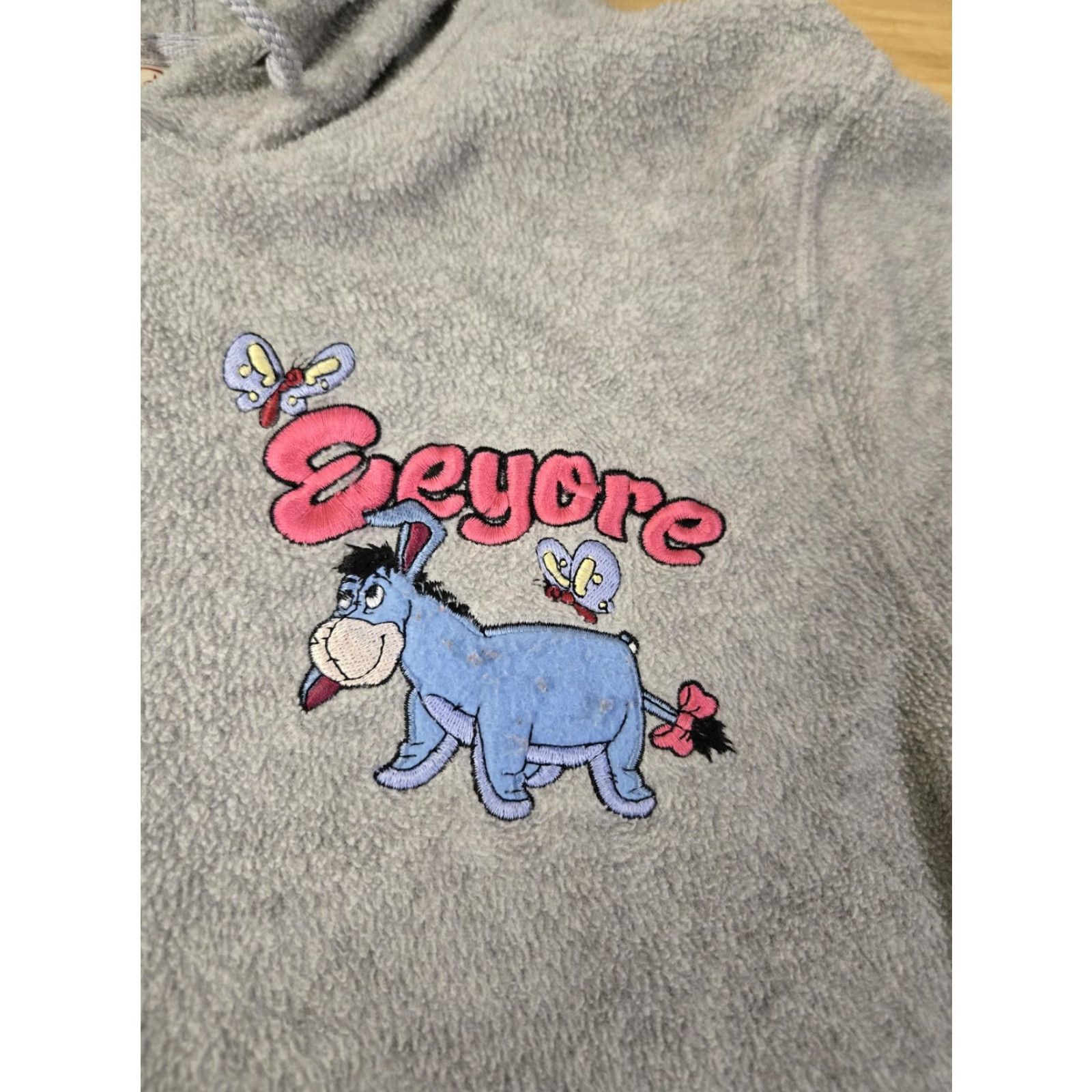 Disney Disney Hoodie Womens M Gray Eeyore Full Zip Sweatshirt Winnie the Pooh Size M / US 6-8 / IT 42-44 - 4 Thumbnail