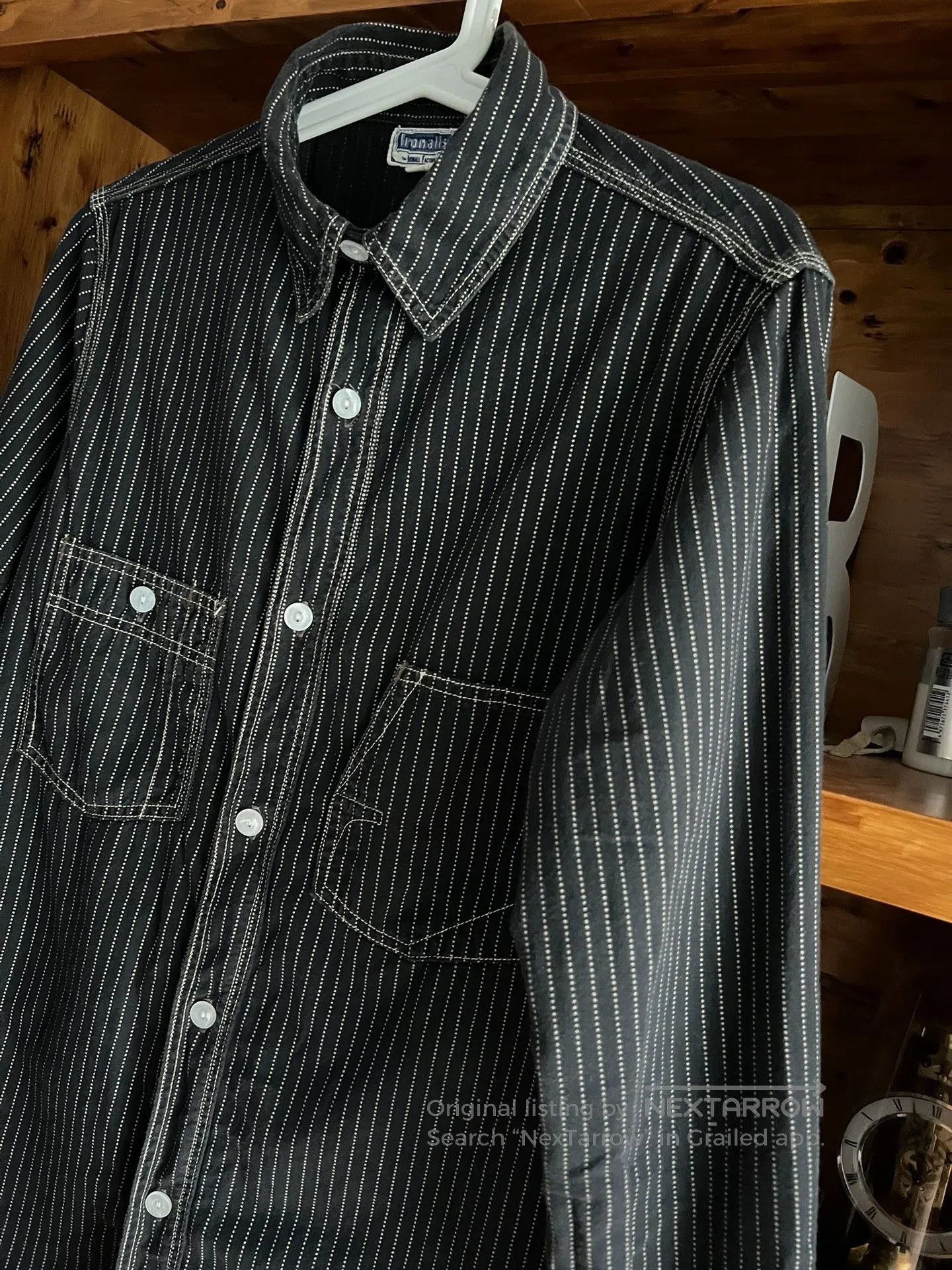Freewheelers Freewheelers Black Wabash Work Shirt. Size US M / EU 48-50 / 2 - 5 Thumbnail
