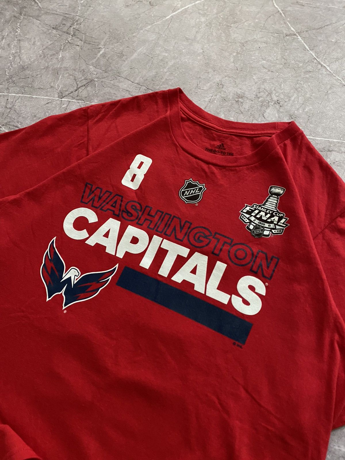 Adidas × Vintage 2018 Adidas NHL Washington Capitals Alex Ovechkin 8 T-Shirt Size US M / EU 48-50 / 2 - 3 Thumbnail