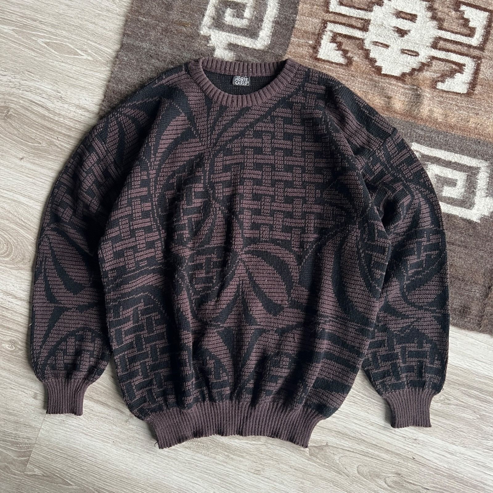 Vintage Monte Carlo Vintage Grunge Indie Sweater 9900AC Size US L / EU 52-54 / 3 - 1 Thumbnail