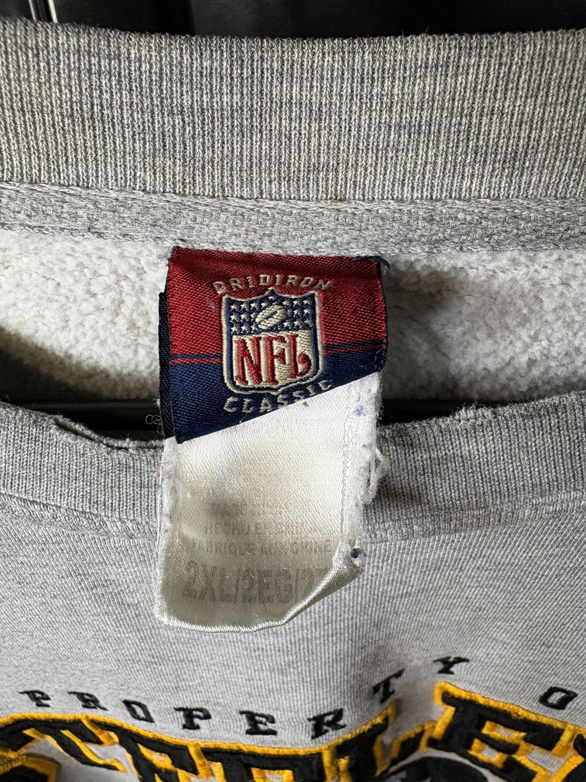 NFL × Reebok × Vintage Y2K Reebok Pittsburgh Steelers Crewneck sweatshirt Size US XXL / EU 58 / 5 - 3 Thumbnail