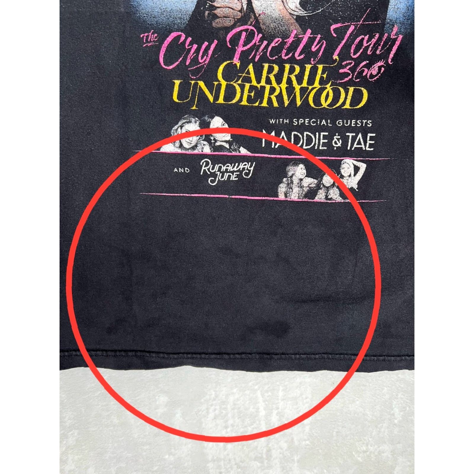 Vintage Carrie Underwood Cry Pretty 360 Tour Shirt Black Mens Large US Tour 2019 Size US L / EU 52-54 / 3 - 5 Thumbnail