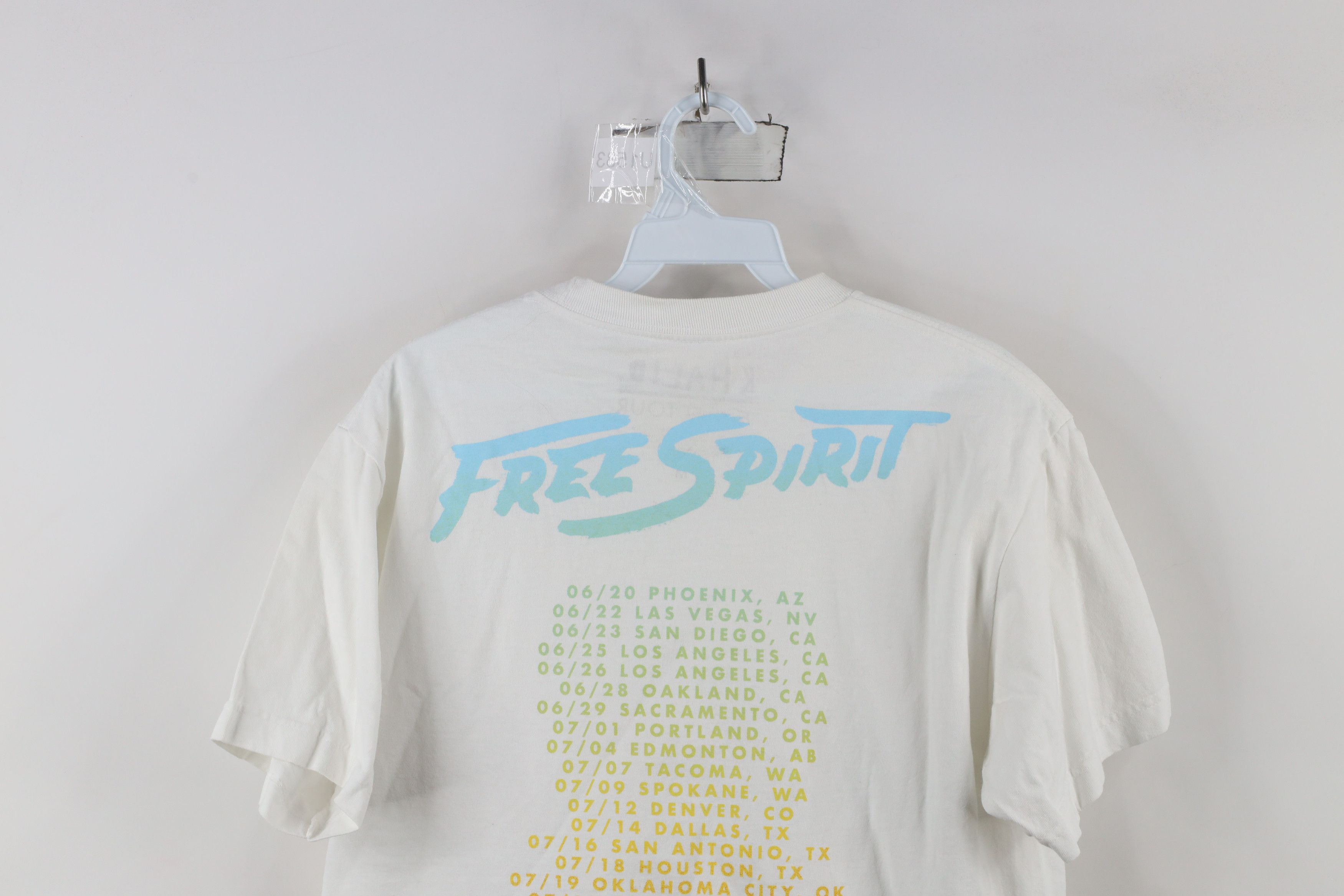 Vintage Y2K Spell Out Free Spirit Tour DJ Khalid Band T-Shirt White Size US M / EU 48-50 / 2 - 11 Thumbnail