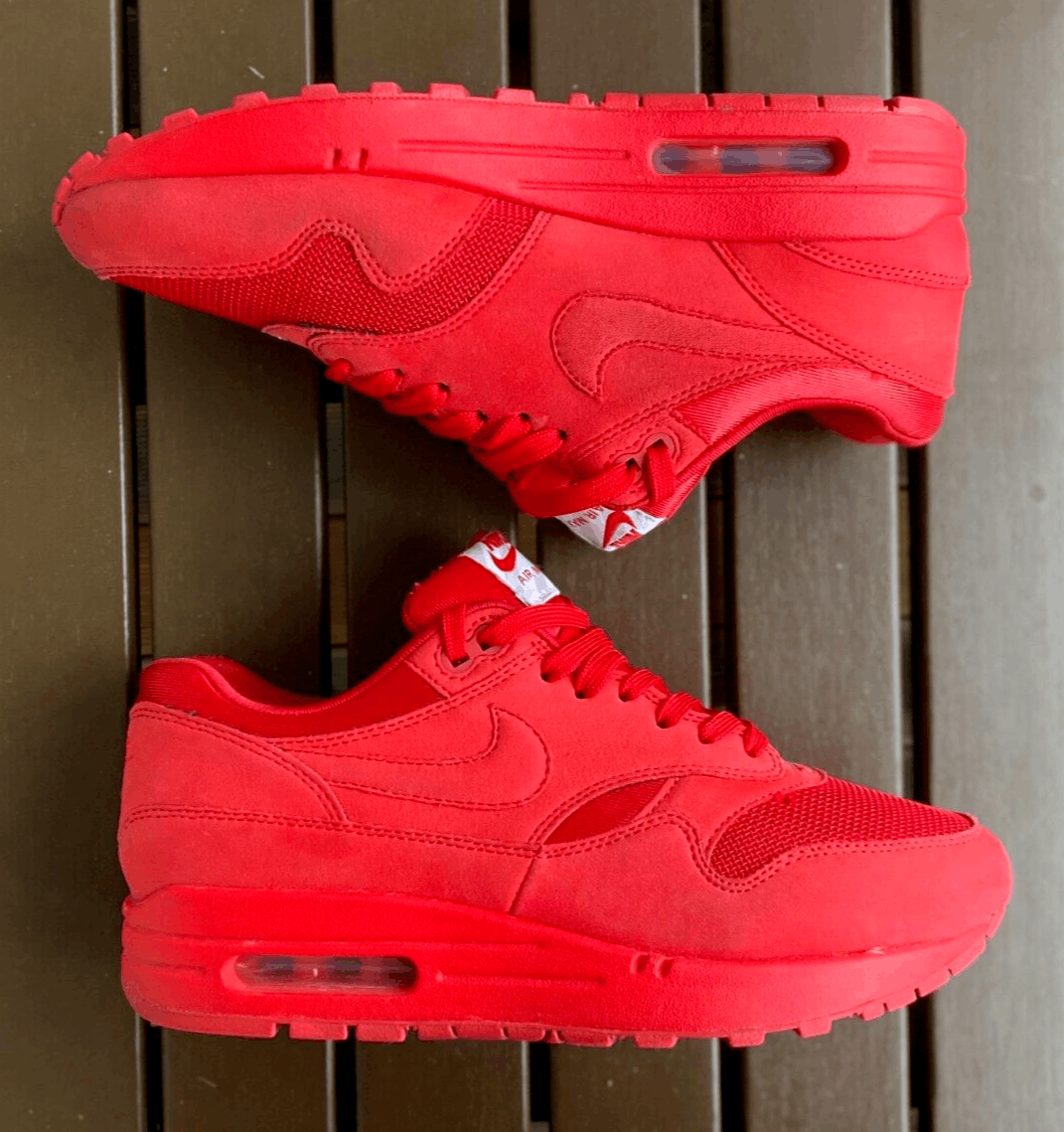 image of Nike Air Max 1 Tonal Pack "university Red" 2016. 875844-600 Shoes, Men's