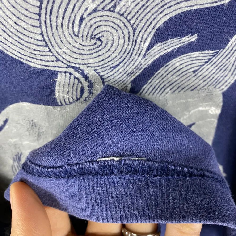 Japanese Brand Vintage JAPANESE TRADITIONAL Mystical Creature Indigo Tee Size US M / EU 48-50 / 2 - 7 Thumbnail