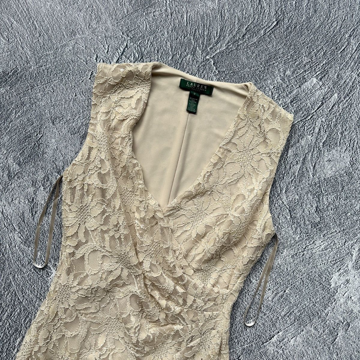 Polo Ralph Lauren × RRL Ralph Lauren × Ralph Lauren Women’s Cocktail Dress Ralph Lauren Mini Beige Size: 0 (S) Size S / US 4 / IT 40 - 8 Thumbnail