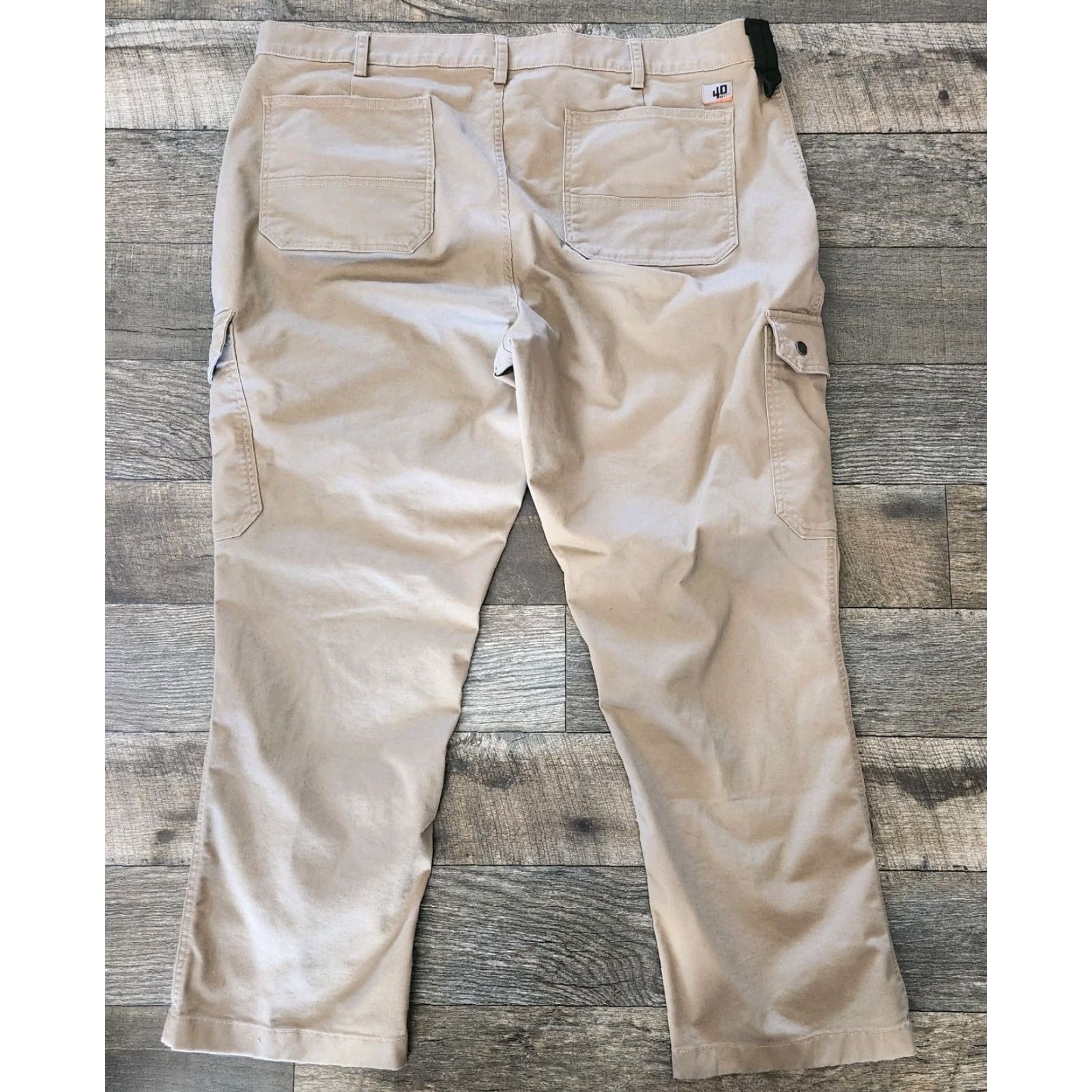 Vintage Duluth 40 Grit Cargo Pants Mens 44x30 Khaki Tan Workwear Cargo Regular Straight Mens Size US 44 / EU 60 - 7 Thumbnail