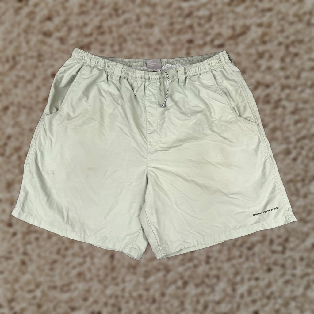 Vintage Columbia Men Shorts Outdoor Green PFG Nylon Omni-Shade Casual Cargo Pocket 8 in Inseam XL Regular Size US 36 / EU 52 - 1 Thumbnail