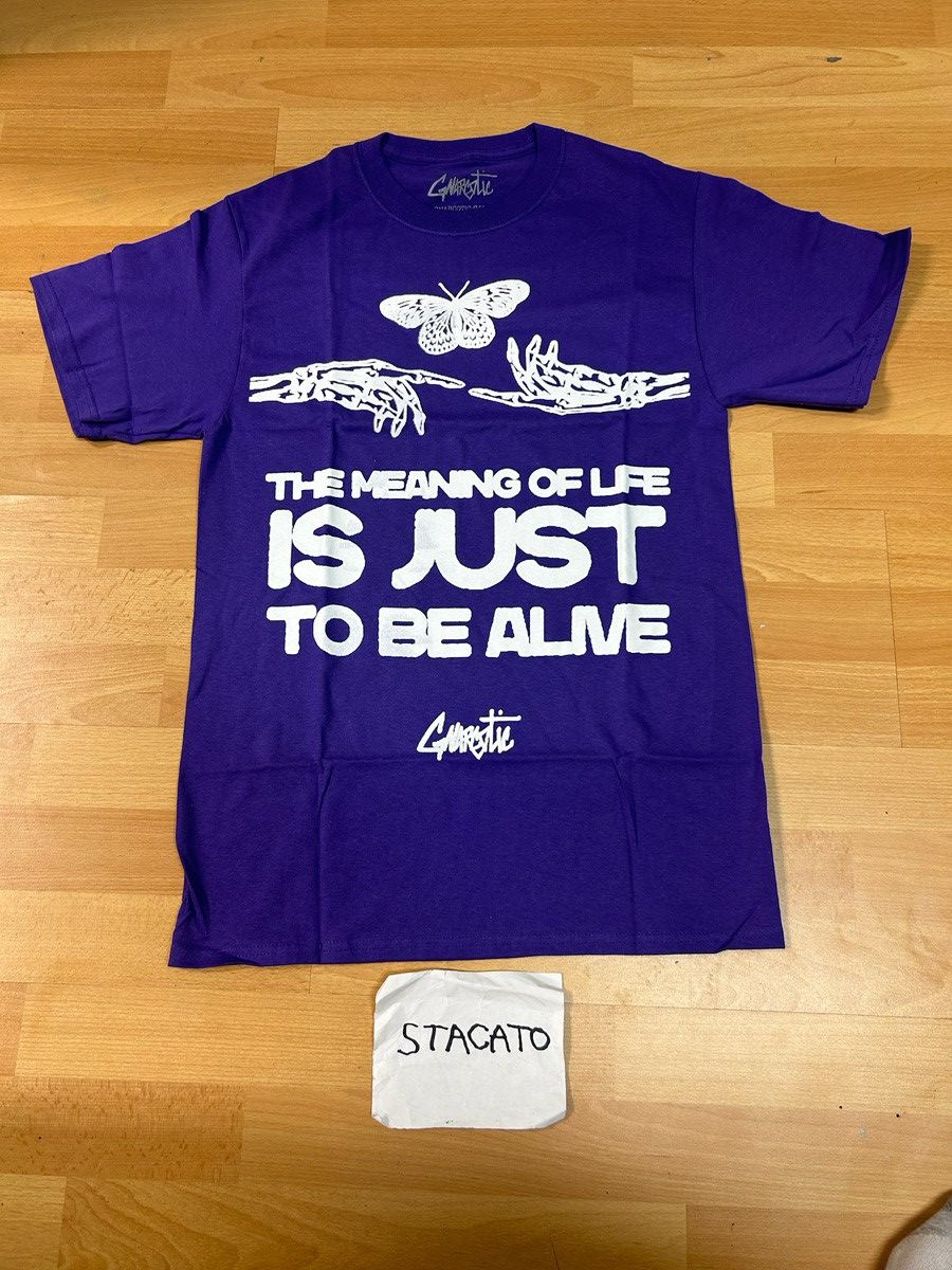 Gnarcotic × Rap Tees Gnarcotic Lil Gnar Meaning of Life Tee Purple Size US S / EU 44-46 / 1 - 1 Thumbnail