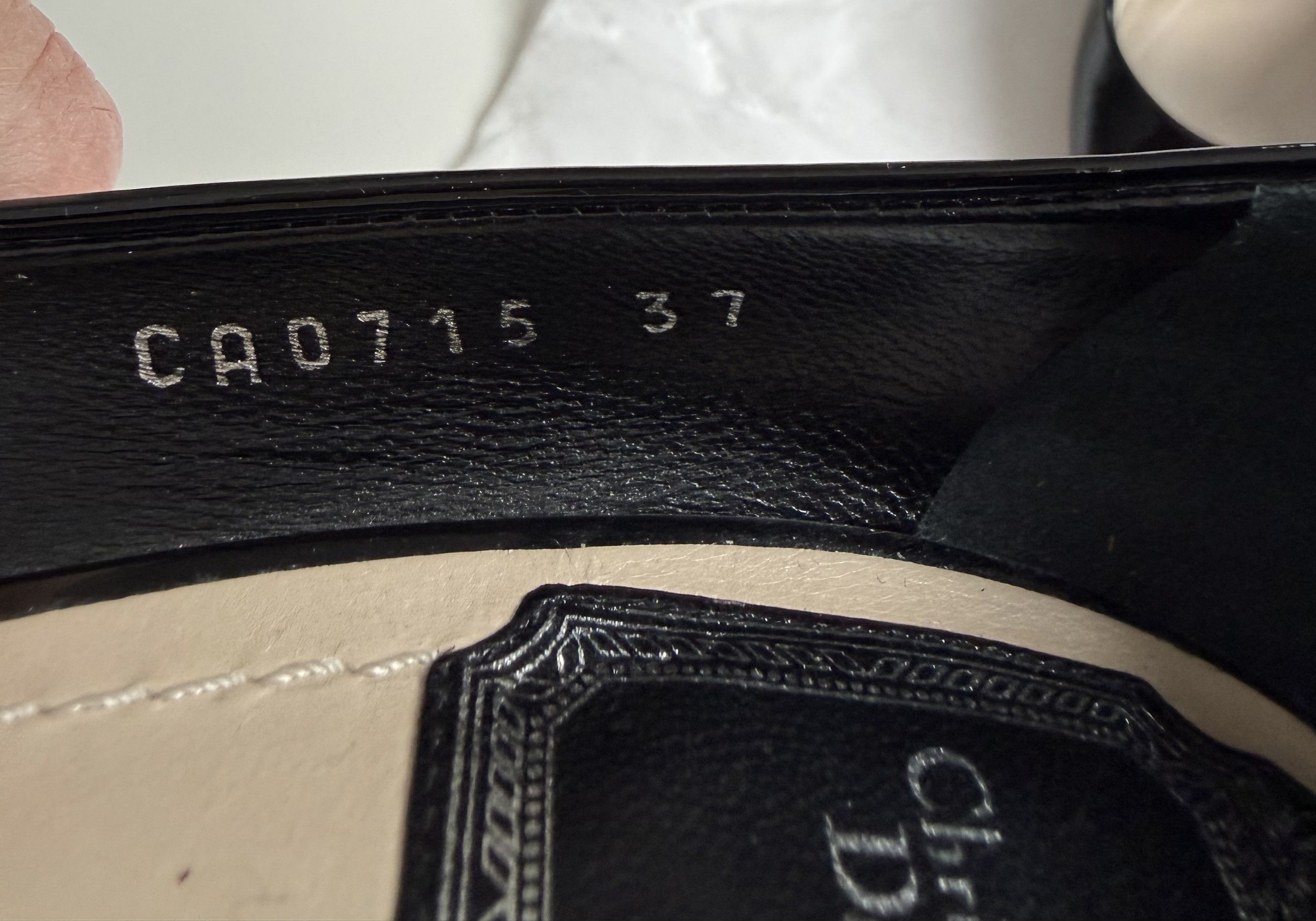 Dior Christian Dior Black Patent Leather Pointed-Toe Pumps 37(IT) Size US 7 / IT 37 - 7 Thumbnail