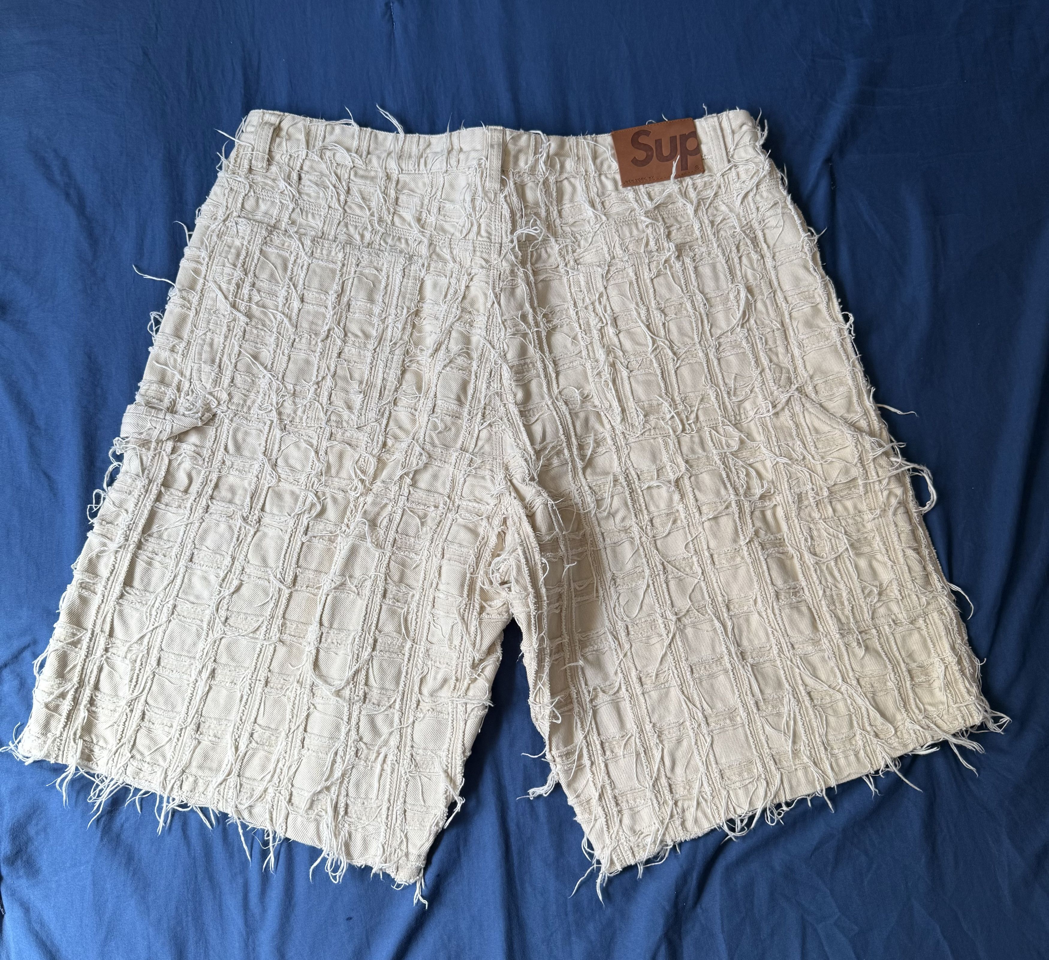 Supreme Supreme Frayed Patchwork Baggy Denim Shorts Size US 36 / EU 52 - 4 Thumbnail