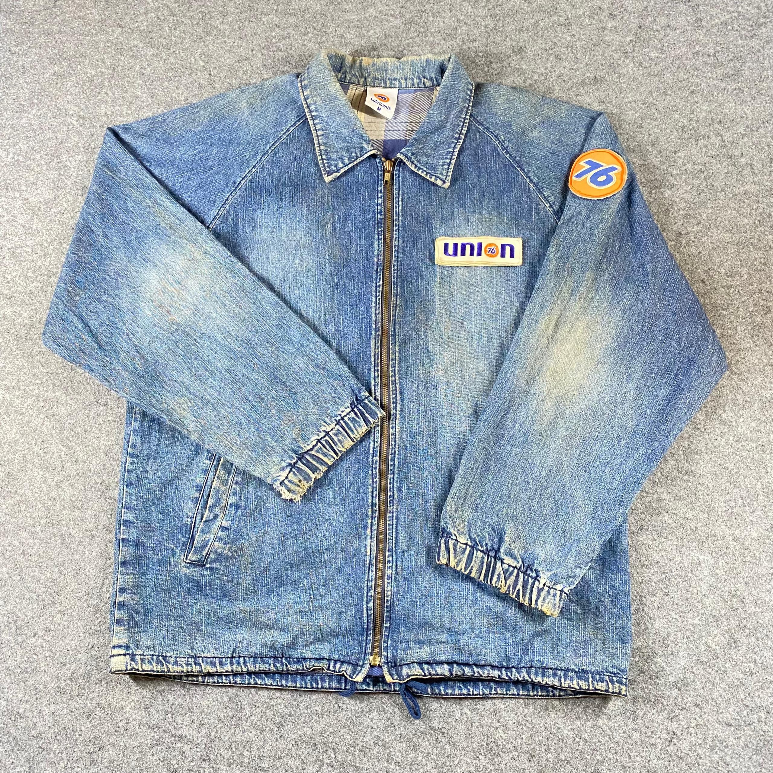Japanese Brand Vintage 90s Lubricant 76 Blanket Denim Jacket Size US L / EU 52-54 / 3 - 3 Thumbnail