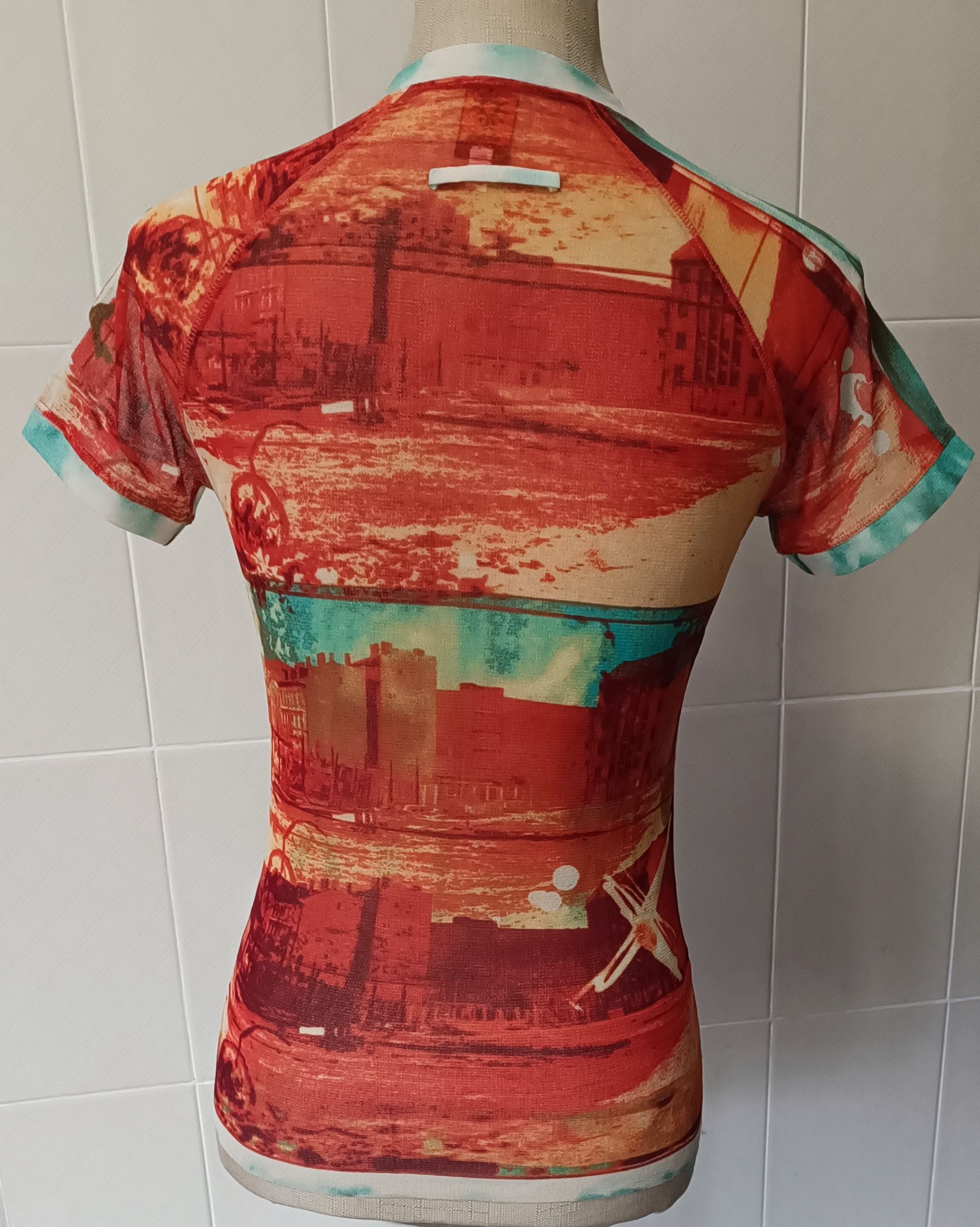 Jean Paul Gaultier 2000's - Nylon mesh city top Size US XS / EU 42 / 0 - 18 Thumbnail