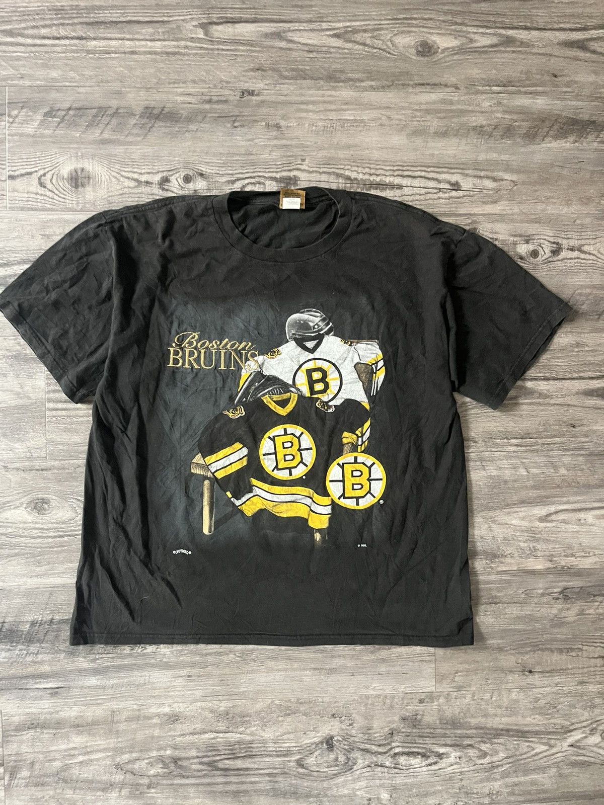 Nutmeg × Vintage Vintage 90s y2k Boston Bruins Tee Size US XL / EU 56 / 4 - 1 Thumbnail