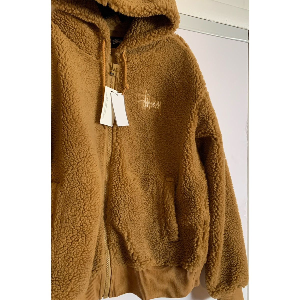 Stussy STUSSY LOGO SHERPA FLEECE HOODIE JACKET Size US S / EU 44-46 / 1 - 9 Thumbnail