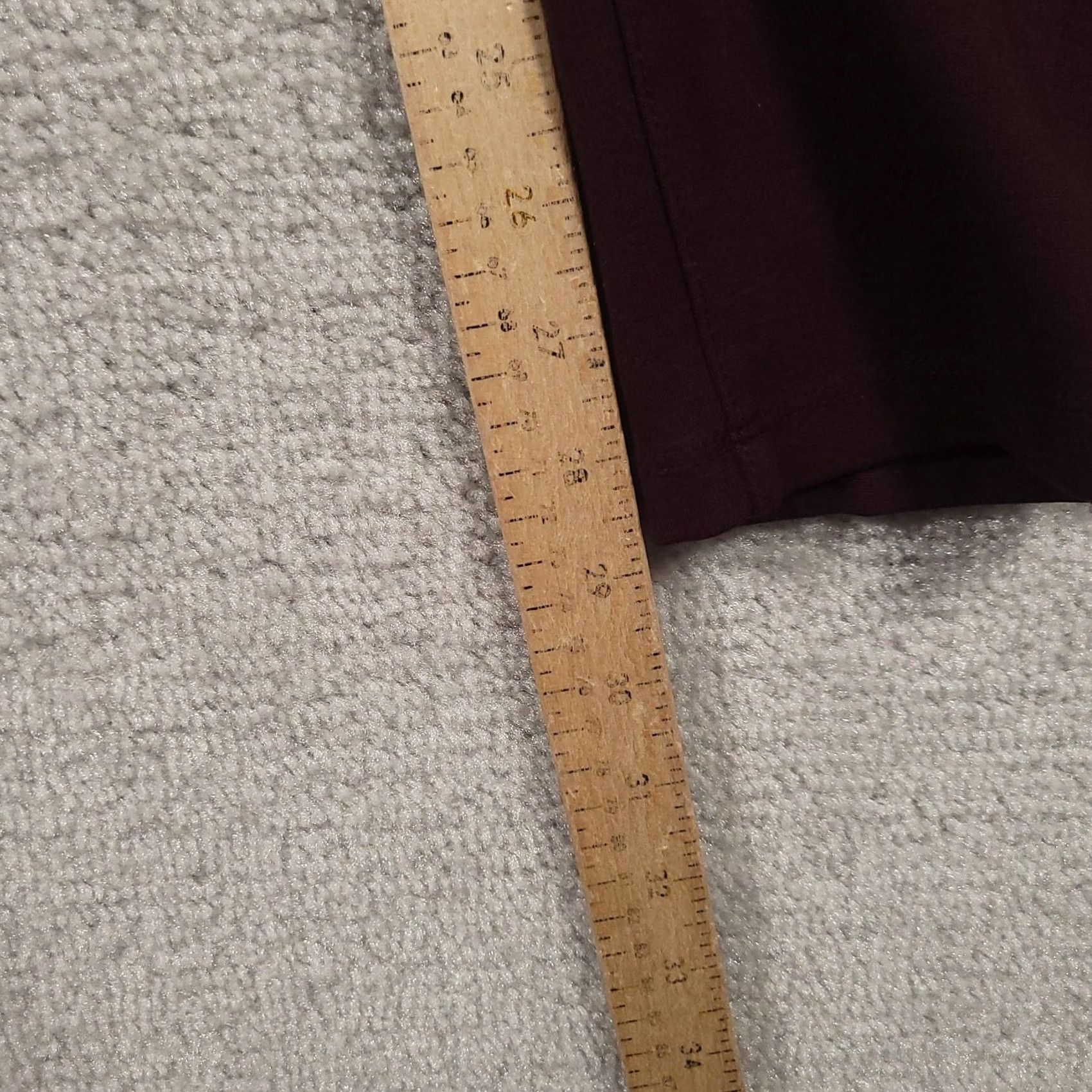 Vintage Liverpool Jeans Womens Skinny Pants Denim 10 Aubergine Burgundy Zip Five-Pocket Slim Rise Mid 29in Inseam Dark Dye Size 32" / US 10 / IT 46 - 5 Thumbnail