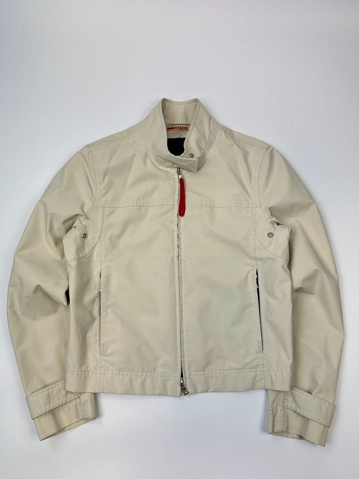 Prada Prada Sport SS2000 Nylon Beige Gore-Tex Rain Jacket Size L / US 10 / IT 46 - 1 Thumbnail