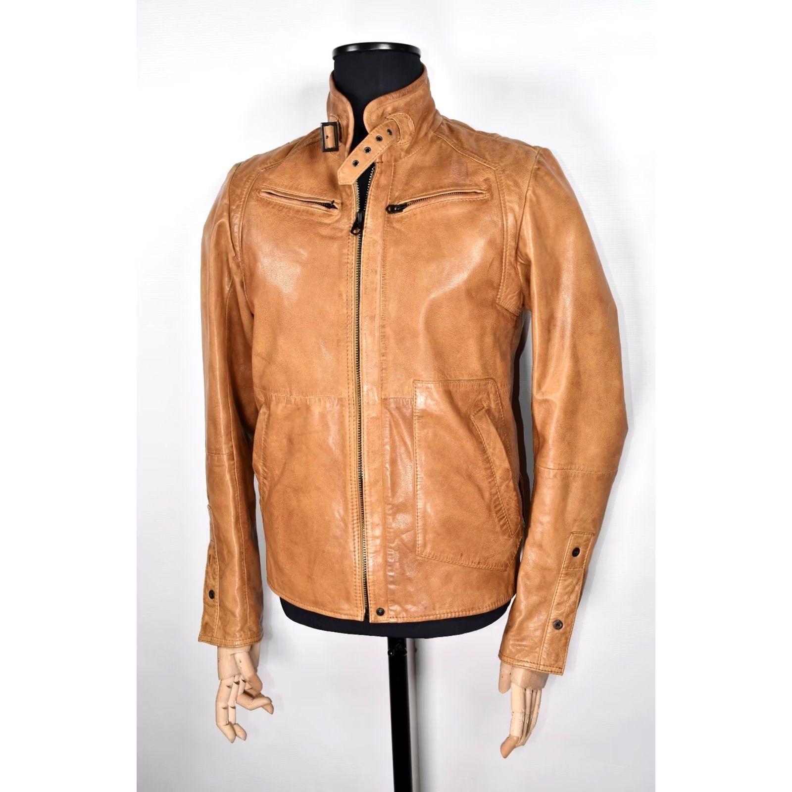 G-Star G-Star Brando Leather Jacket Mens M Brown Leather Jacket Size M Size US M / EU 48-50 / 2 - 4 Thumbnail