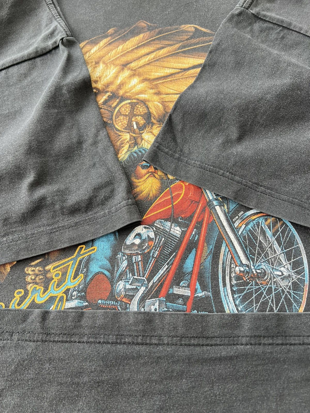 Vintage Vintage 1999 Jessie James Spirit of America Rock Eagle Tee Size US XXL / EU 58 / 5 - 9 Thumbnail