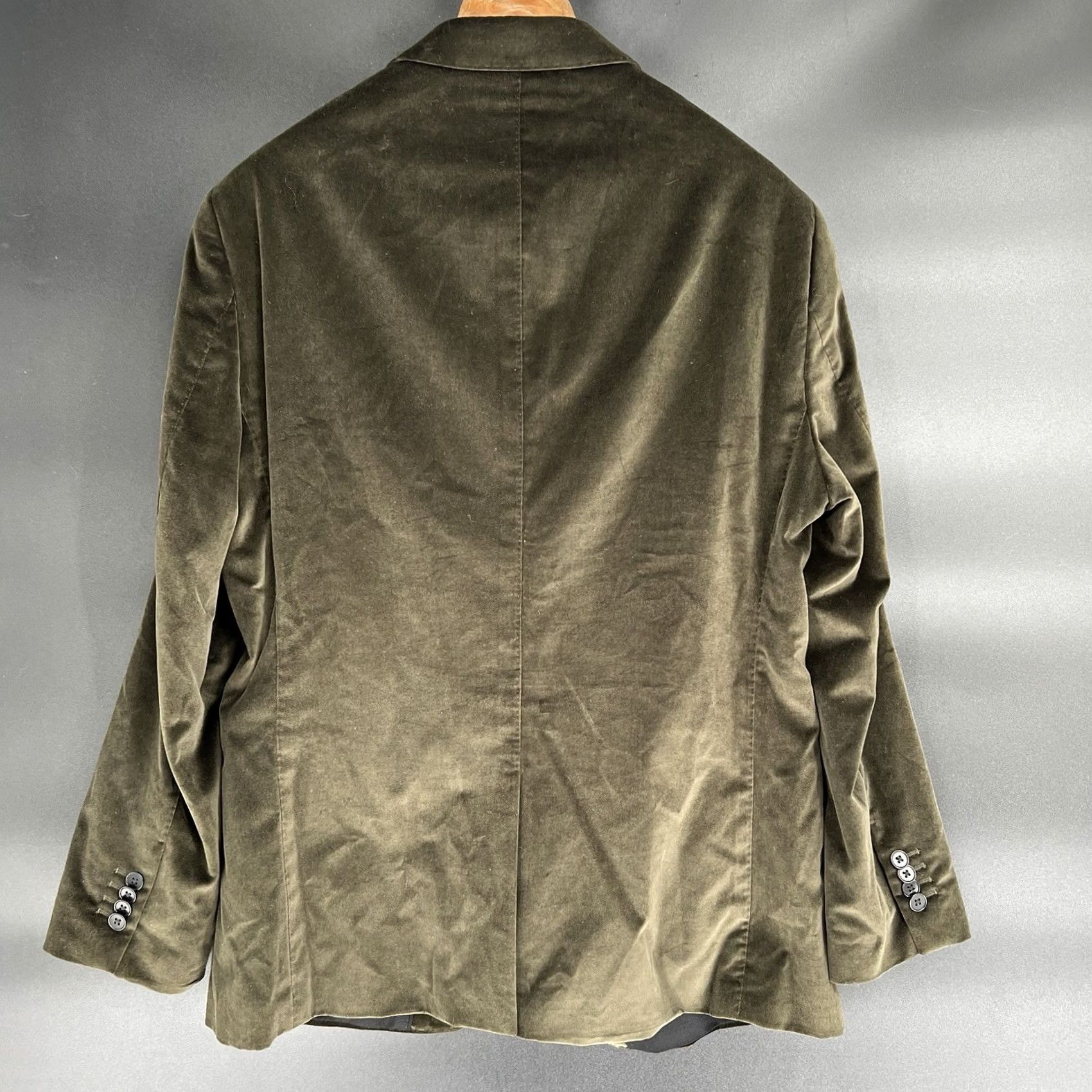 Banana Republic VINTAGE Banana Republic Men’s Green Velvet Jacket Blazer - Size 42S Size 42R - 7 Thumbnail