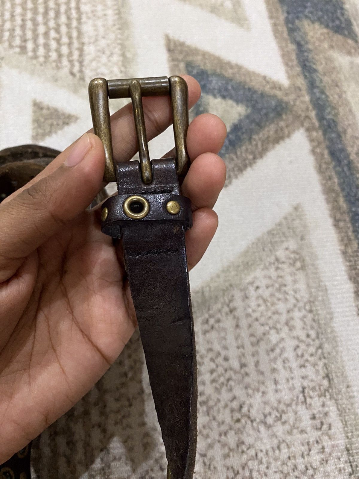 Leather Japanese Brand Seditionaries Leather Buckle Belt Size ONE SIZE - 4 Thumbnail