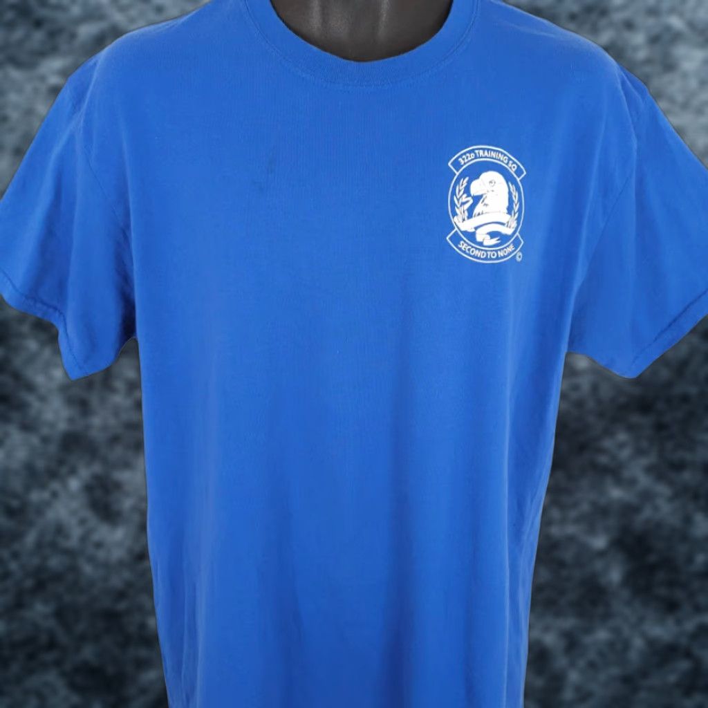Gildan 322nd Training Squadron T Shirt Mens Size Large Blue Second To None Get Some Size US L / EU 52-54 / 3 - 1 Thumbnail