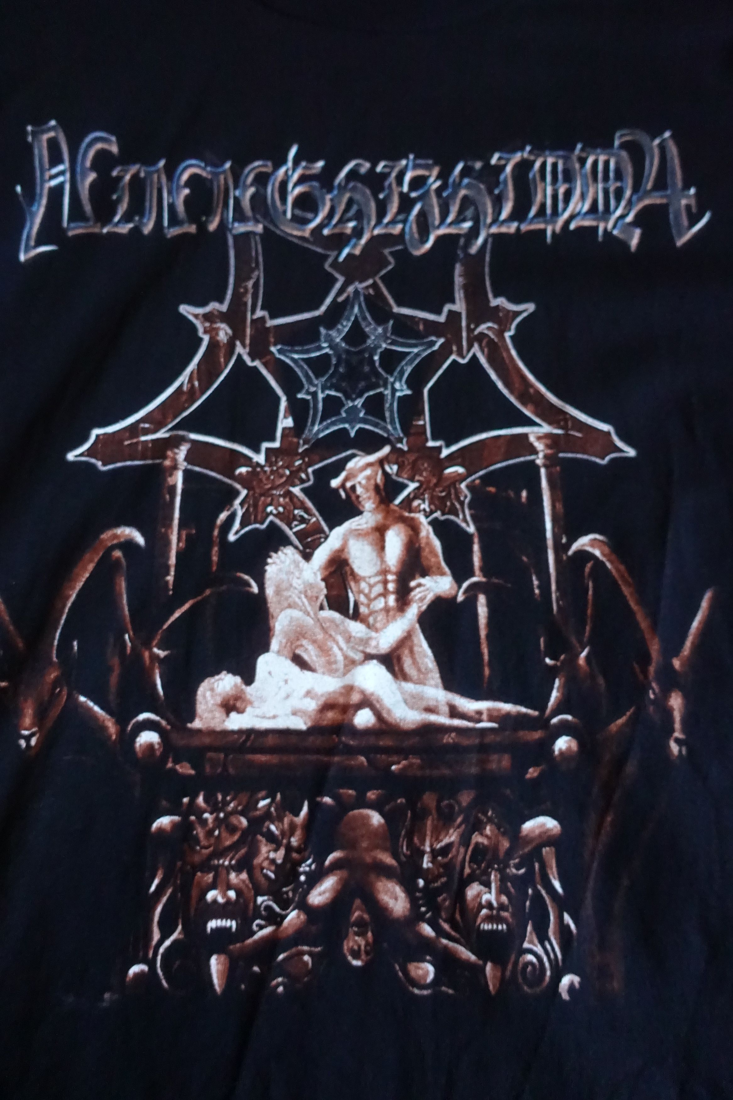 Band Tees Ninnghizhidda "Blasphemy" 1998 Longsleeve german Black Metal Size US XL / EU 56 / 4 - 2 Thumbnail