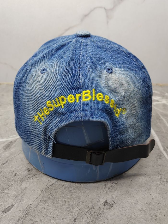 Japanese Brand Vintage Super Blessed Denim Style Cap Hat Size ONE SIZE - 5 Thumbnail