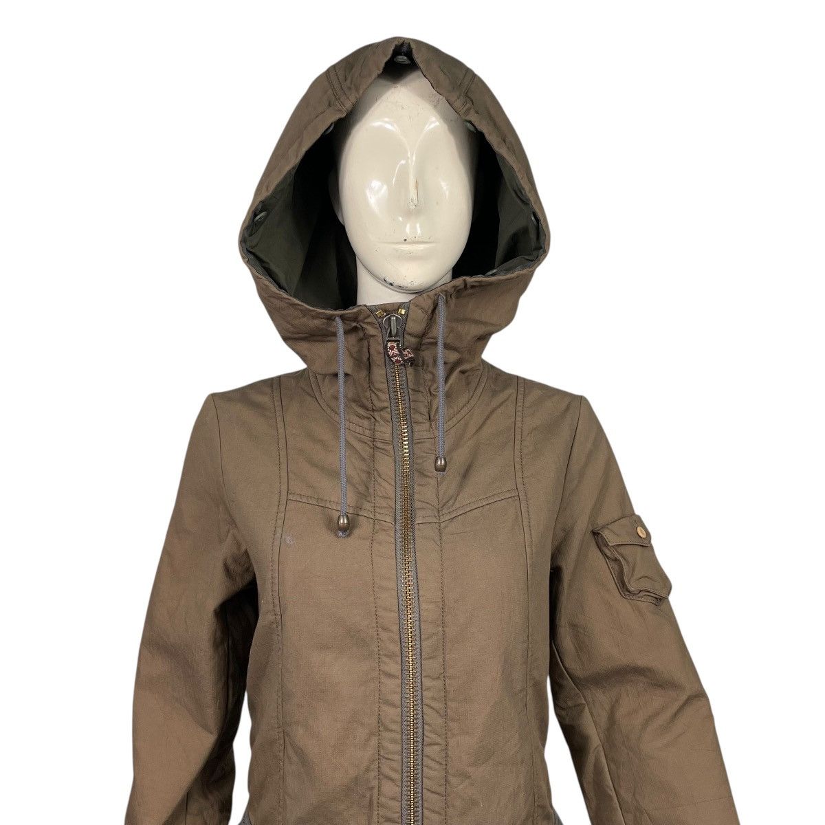 Marithe + Francois Girbaud Marithe Francoise Girbaud Parachute Bondage Hooded Parka Size S / US 4 / IT 40 - 4 Thumbnail