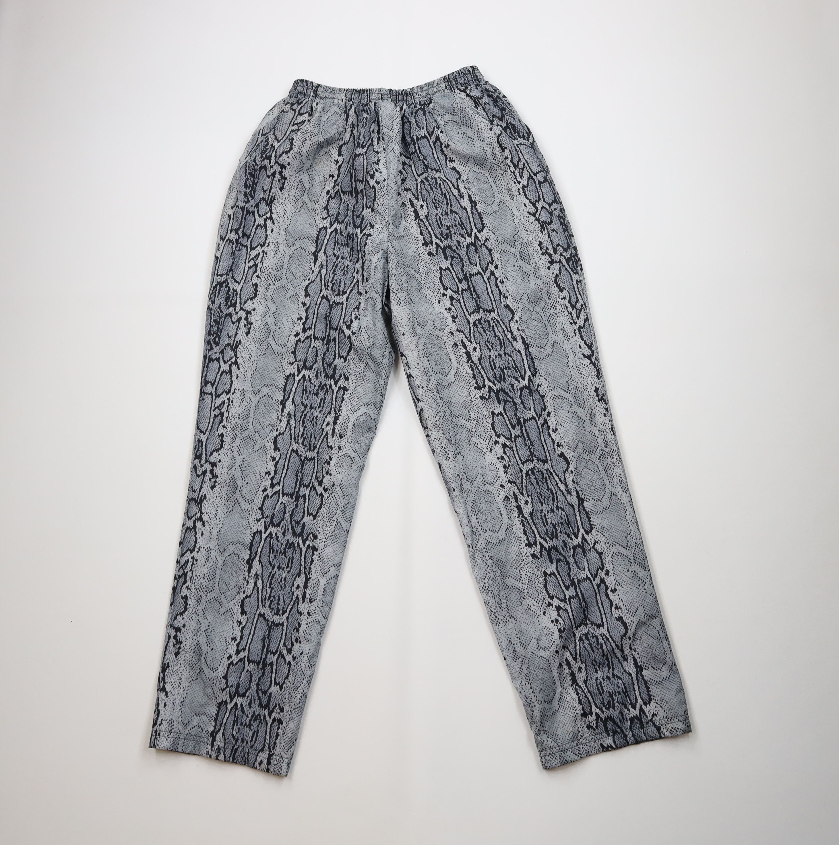 Vintage Vintage 90s Streetwear Snakeskin Windbreaker Pants Polyester Size 26" / US 2 / IT 38 - 12 Thumbnail