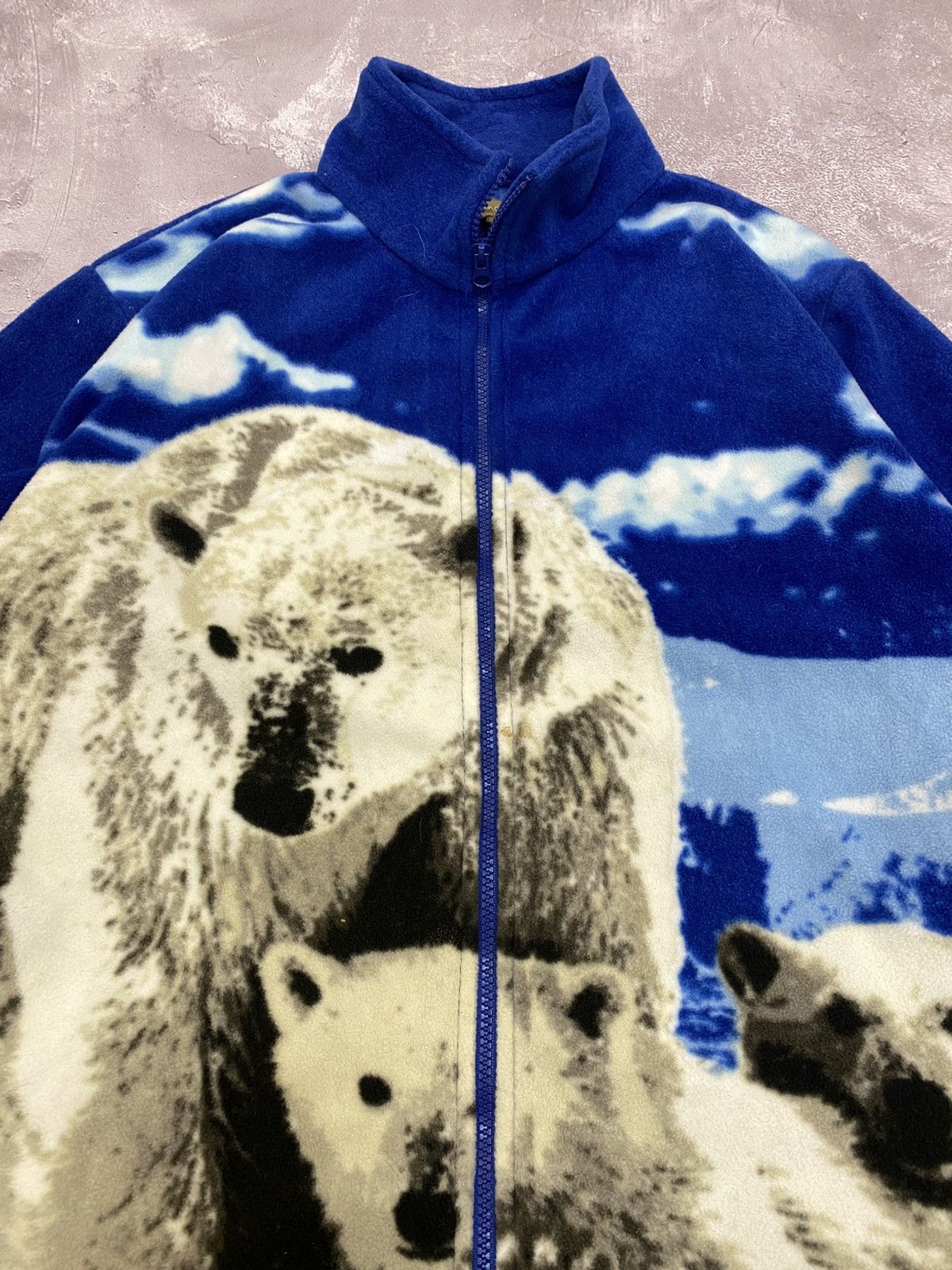 Vintage Vintage Polar Bear Full Zip Fleece All Over Print Hype Retro Size US M / EU 48-50 / 2 - 3 Thumbnail