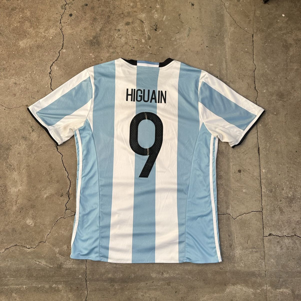 Adidas 2015 Argentina Higuain Away Football Kit Size L Size US L / EU 52-54 / 3 - 8 Thumbnail