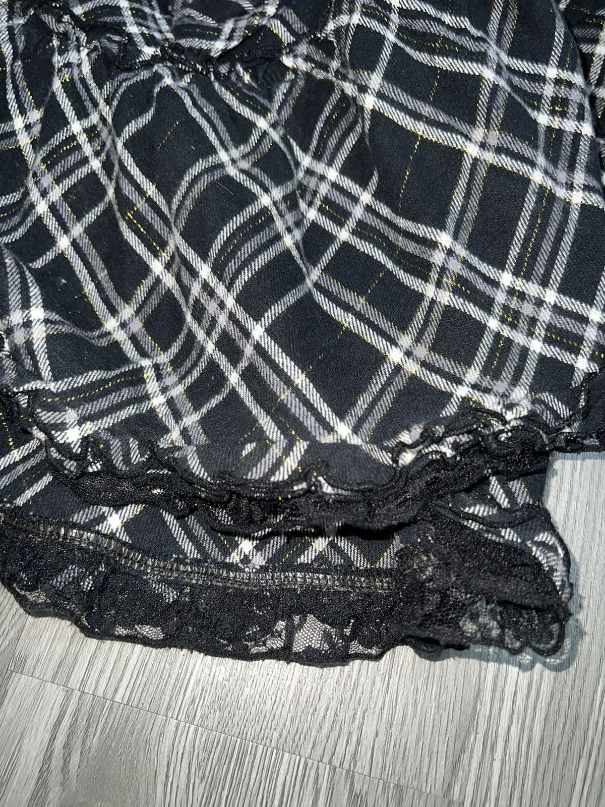 Japanese Brand Dolly Ribbon tartan ruffle mini skirt 🎀➕ Size 26" / US 2 / IT 38 - 7 Thumbnail