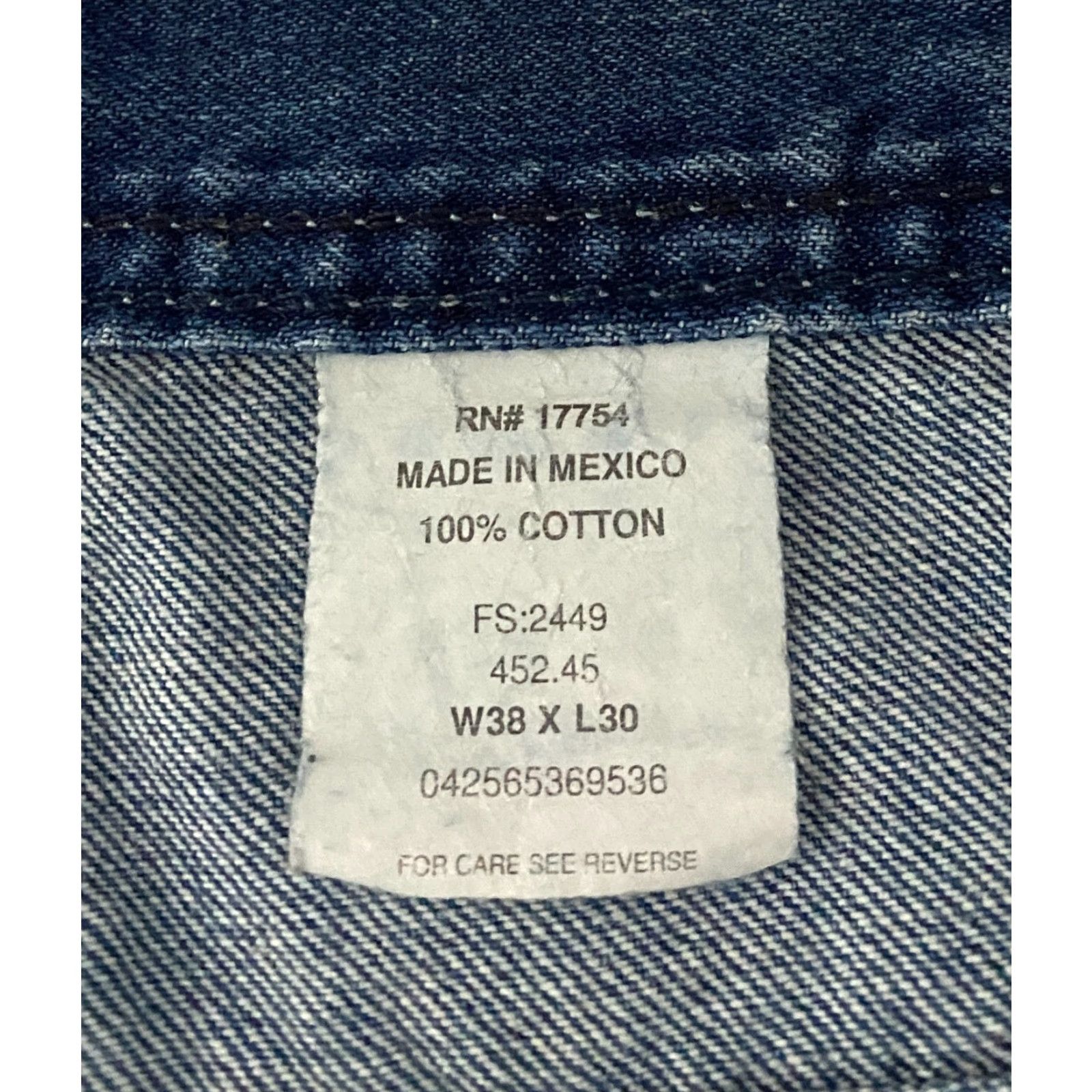Vintage Vintage Key Mens Carpenter Jeans Size 38×30 Blue Regular Straight Workwear Jeans 90s Grunge Mens Regular 38 Blue Denim Cotton Inseam 30"} Size US 38 / EU 54 - 5 Thumbnail