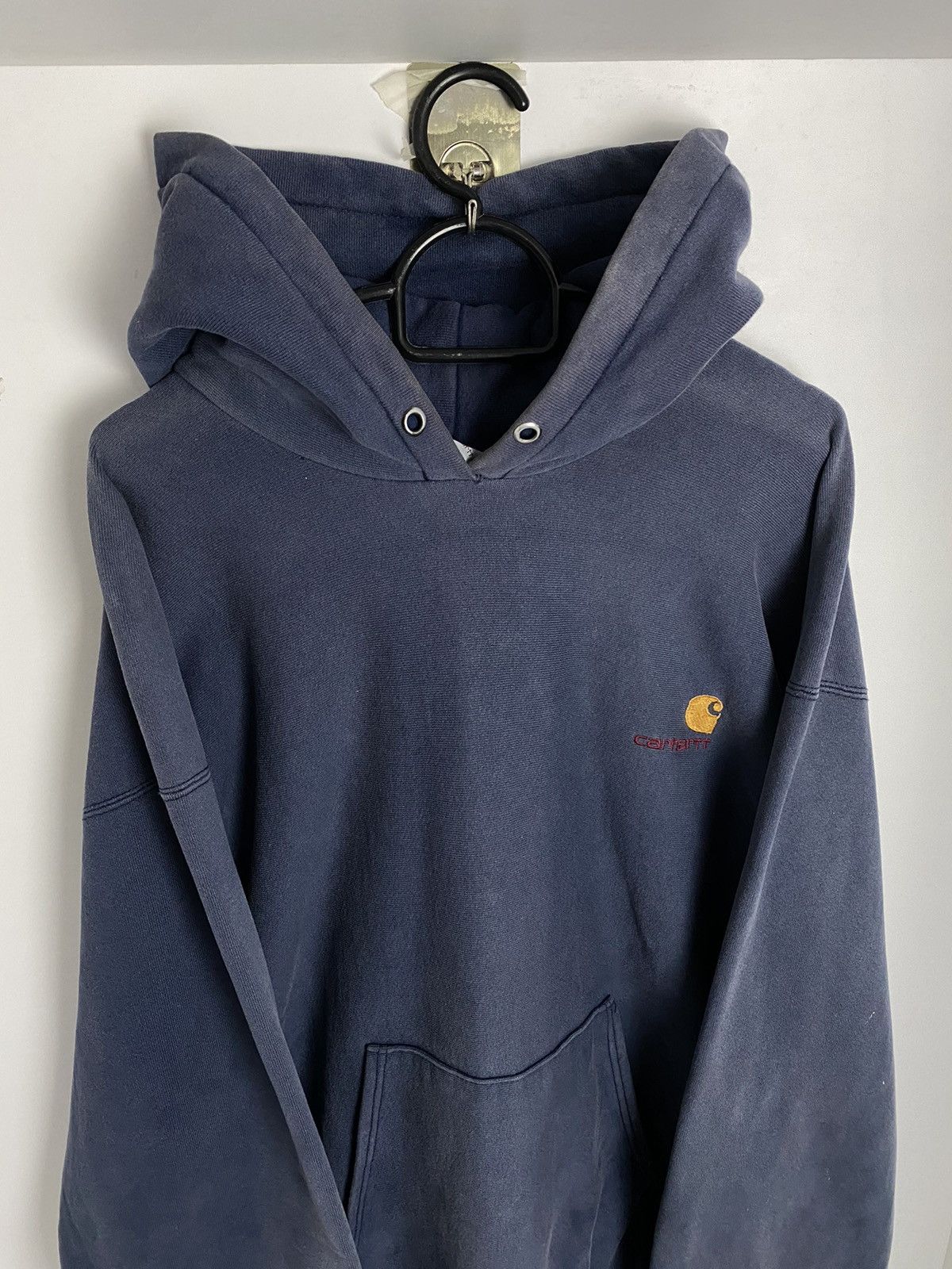 Pre-owned Carhartt X Vintage Carhartt Sunfaded Hoodies In Navy