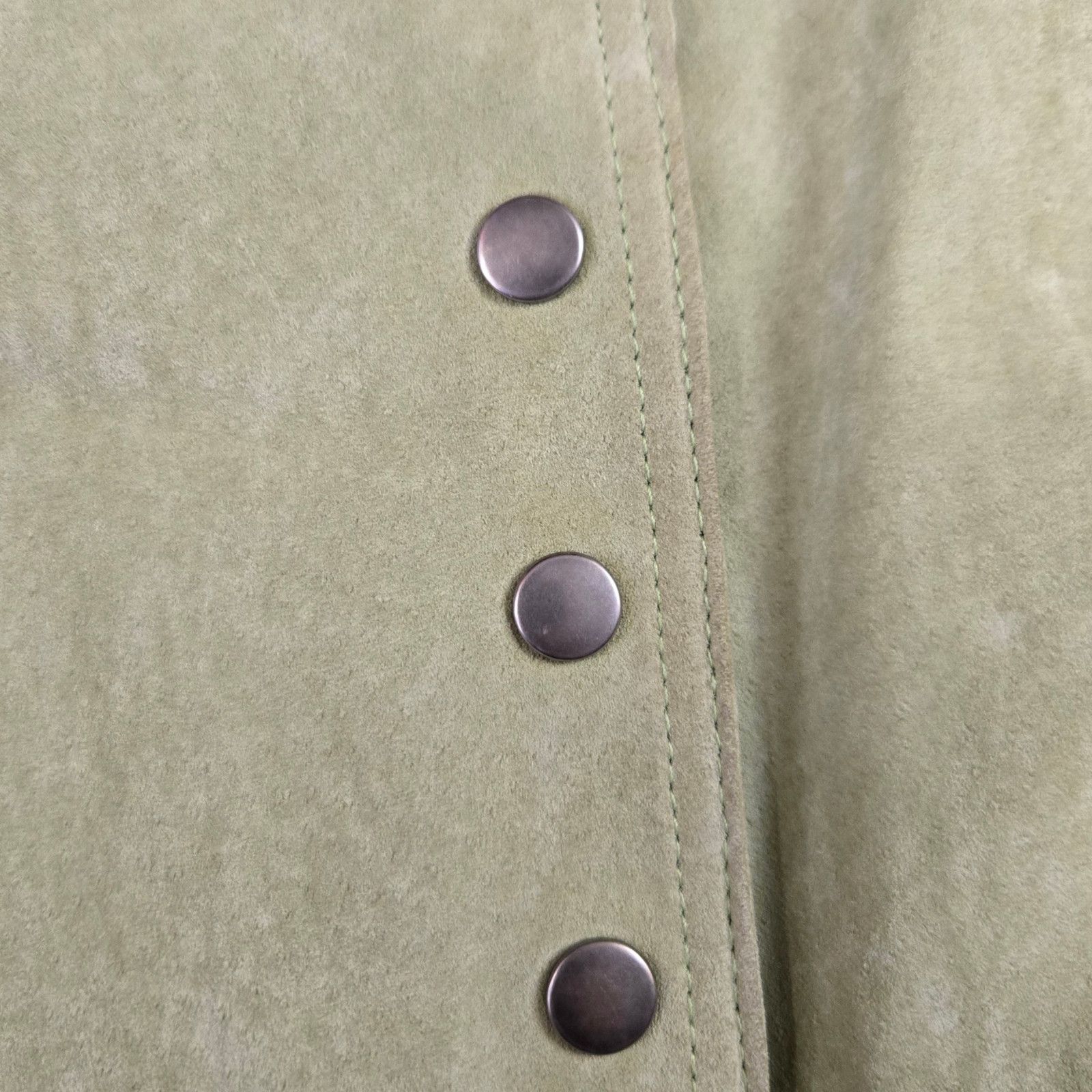 Other Y2K Green Suede Leather Jacket Size 2X Size XXL / US 16-18 / IT 52-54 - 4 Thumbnail