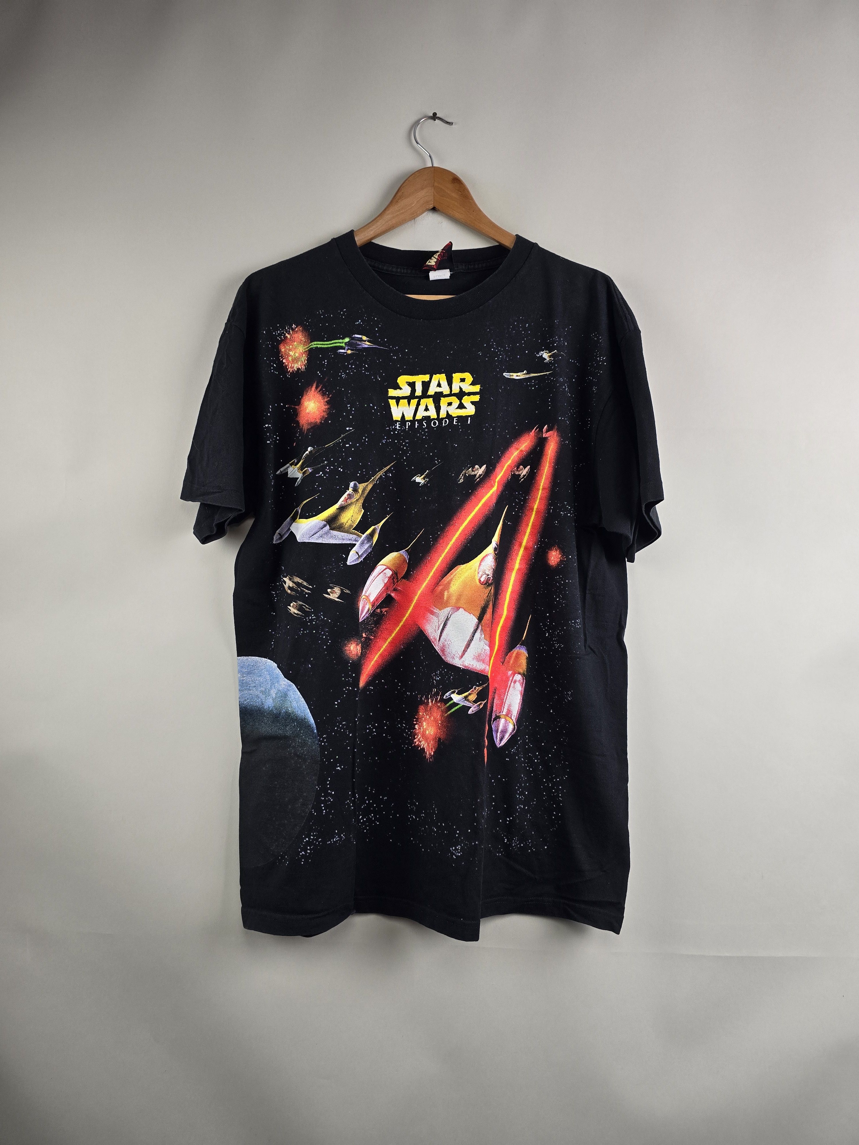Star Wars × Vintage 90s Star Wars Episode 1 All over print XL 23" 30" Size US XL / EU 56 / 4 - 4 Thumbnail
