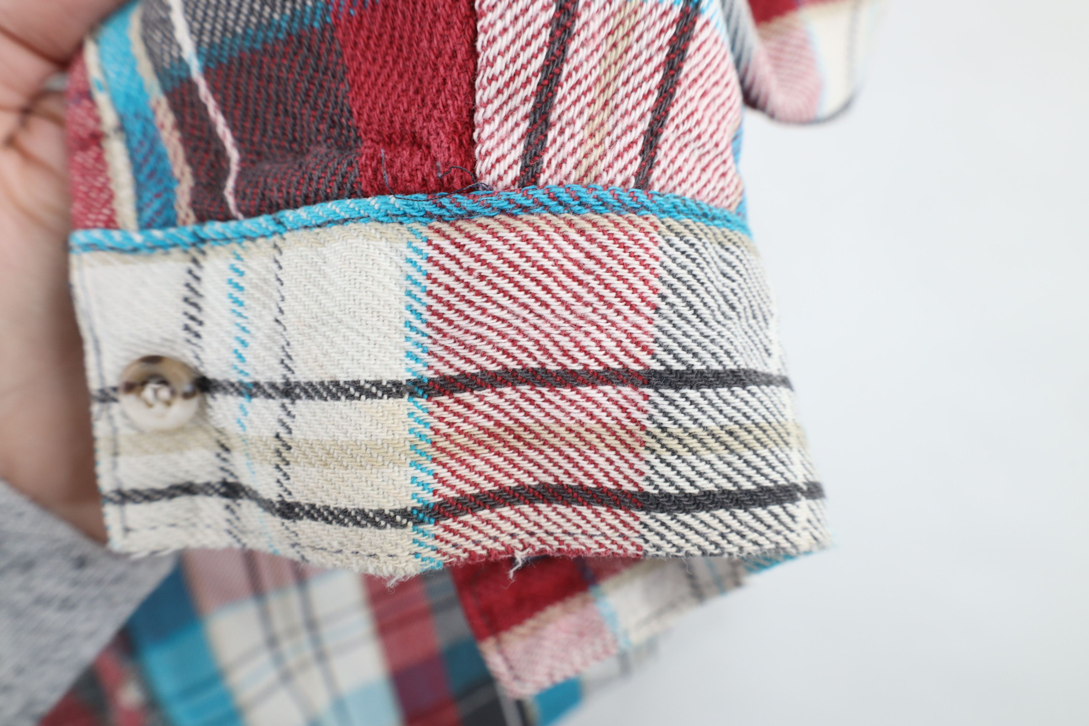 FiveBrother × Vintage Vintage 90s Five Brother Flannel Workwear Button Shirt USA Size US M / EU 48-50 / 2 - 7 Thumbnail