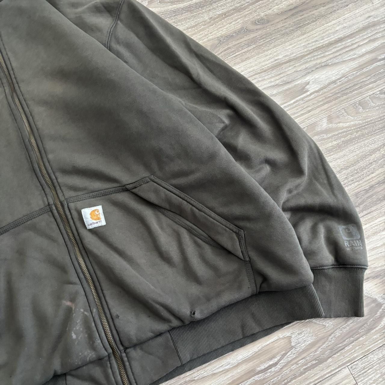 Carhartt Crazy Vintage 90s Dark Grey Carhartt Streetwear Heavyweight Zip Up Hoodie! Size XLT Size US XL / EU 56 / 4 - 4 Thumbnail